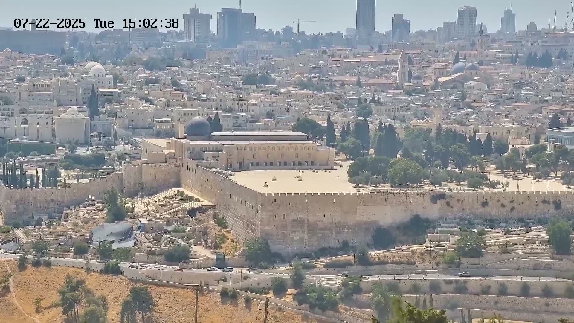 East Quds (East  Jerusalem) ElAqsa Mosque/Gethsemane/Golden Gate/Dome of Rock/Temple Mount/Pater Noster Church & Quds 360 Panaroma Skyline View  Live Cam - At-Tur, East Quds (East Jerusalem), Palestine