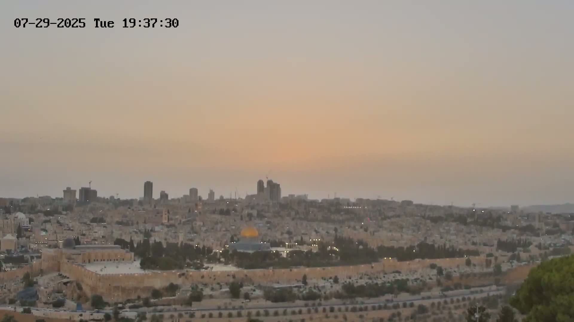 East Quds (East  Jerusalem) ElAqsa Mosque/Gethsemane/Golden Gate/Dome of Rock/Temple Mount/Pater Noster Church & Quds 360 Panaroma Skyline View  Live Cam - At-Tur, East Quds (East Jerusalem), Palestine