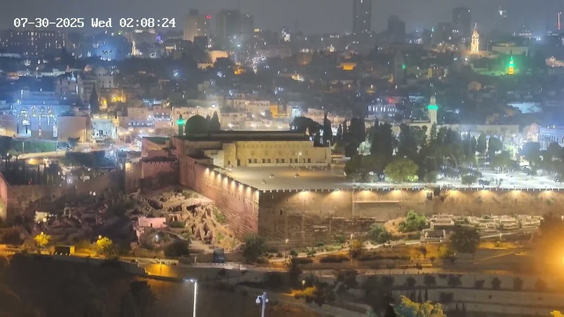 East Quds (East  Jerusalem) ElAqsa Mosque/Gethsemane/Golden Gate/Dome of Rock/Temple Mount/Pater Noster Church & Quds 360 Panaroma Skyline View  Live Cam - At-Tur, East Quds (East Jerusalem), Palestine
