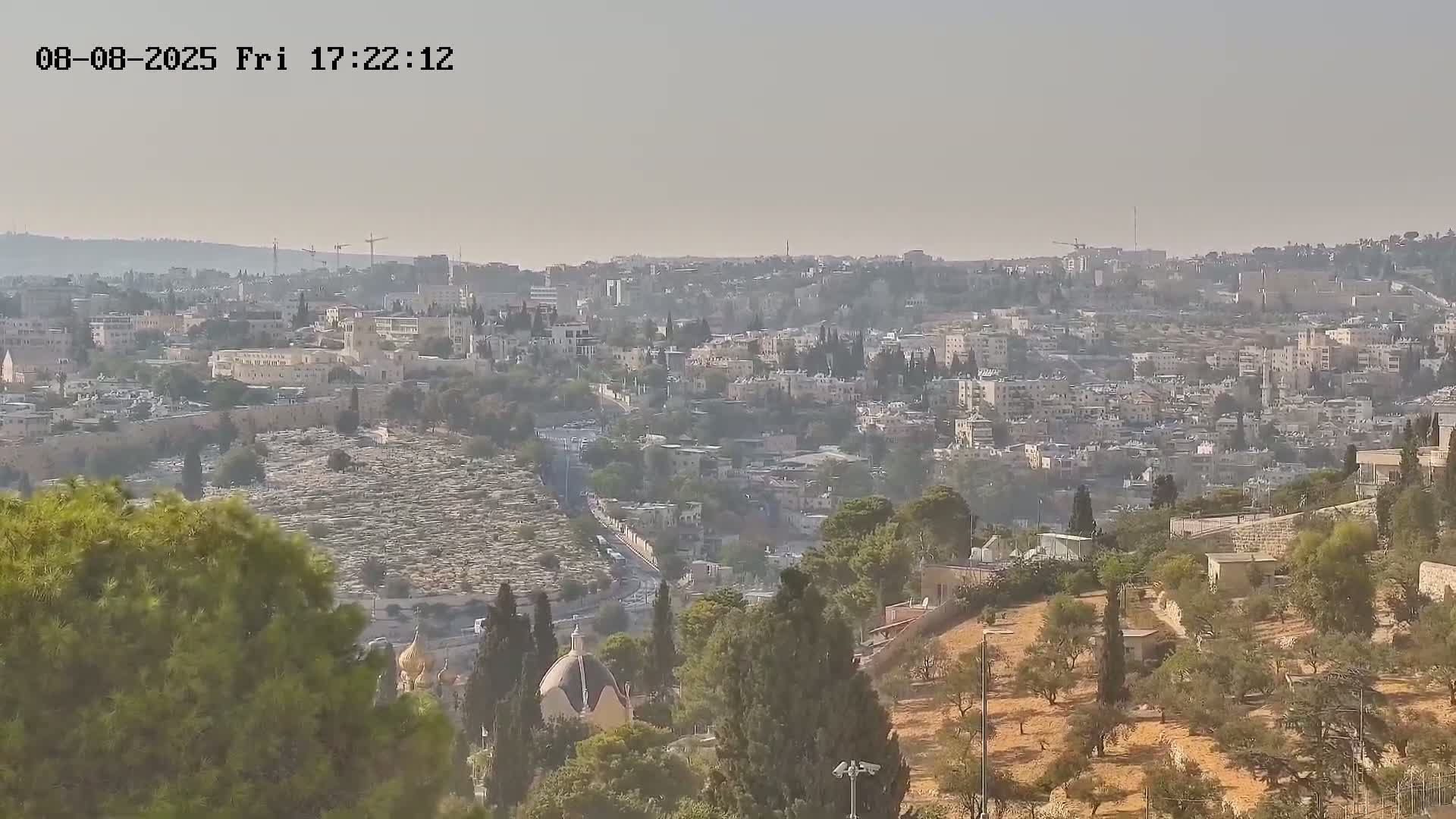East Quds (East  Jerusalem) ElAqsa Mosque/Gethsemane/Golden Gate/Dome of Rock/Temple Mount/Pater Noster Church & Quds 360 Panaroma Skyline View  Live Cam - At-Tur, East Quds (East Jerusalem), Palestine