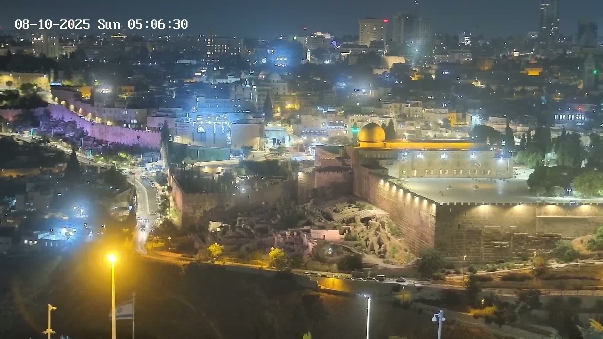 East Quds (East  Jerusalem) ElAqsa Mosque/Gethsemane/Golden Gate/Dome of Rock/Temple Mount/Pater Noster Church & Quds 360 Panaroma Skyline View  Live Cam - At-Tur, East Quds (East Jerusalem), Palestine