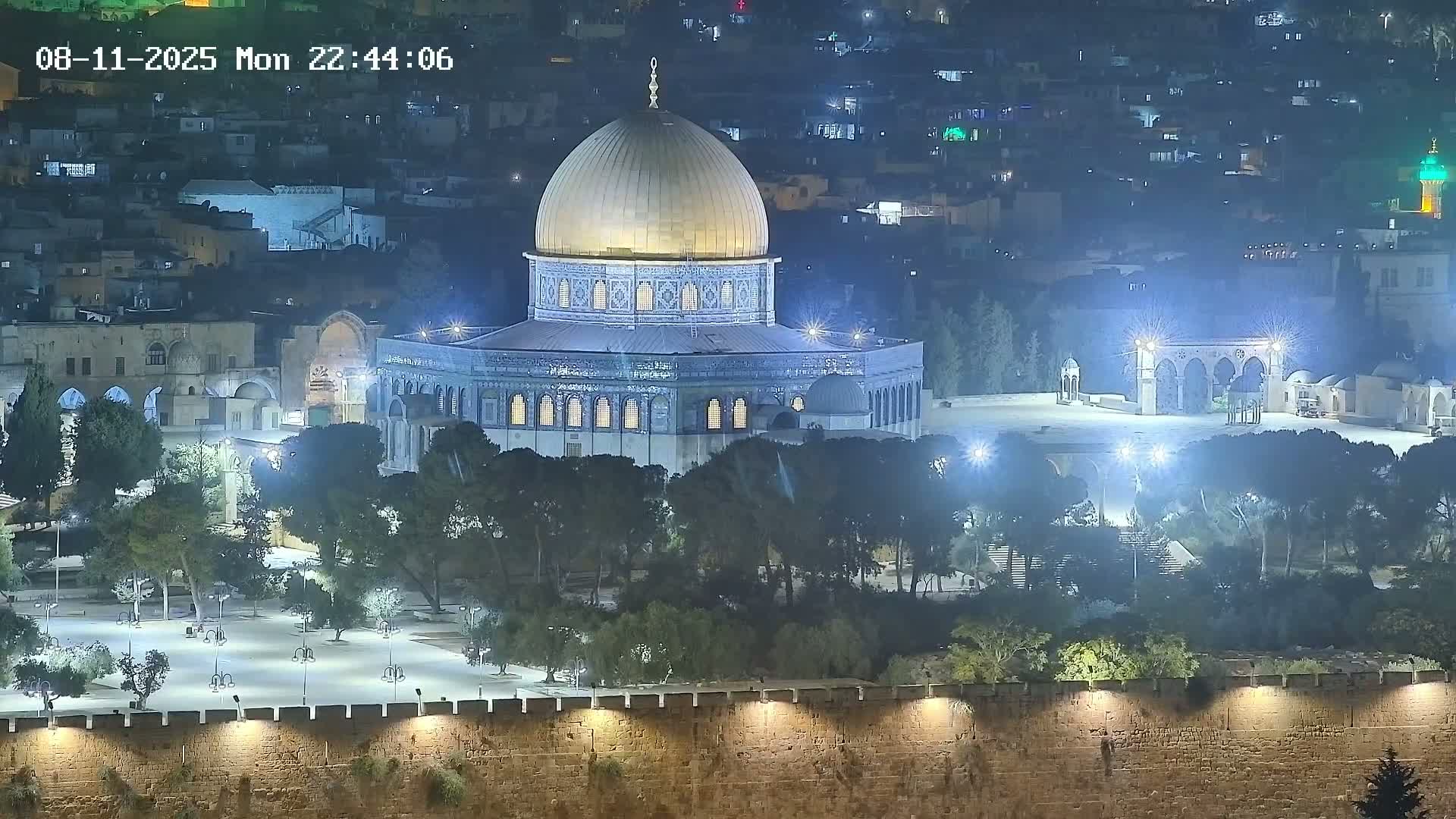 East Quds (East  Jerusalem) ElAqsa Mosque/Gethsemane/Golden Gate/Dome of Rock/Temple Mount/Pater Noster Church & Quds 360 Panaroma Skyline View  Live Cam - At-Tur, East Quds (East Jerusalem), Palestine