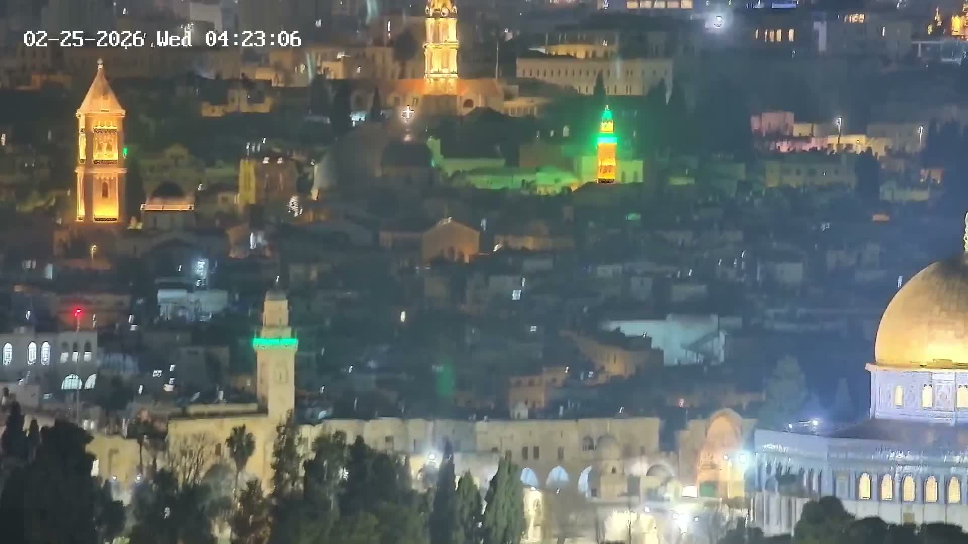 East Quds (East  Jerusalem) ElAqsa Mosque/Gethsemane/Golden Gate/Dome of Rock/Temple Mount/Pater Noster Church & Quds 360 Panaroma Skyline View  Live Cam - At-Tur, East Quds (East Jerusalem), Palestine