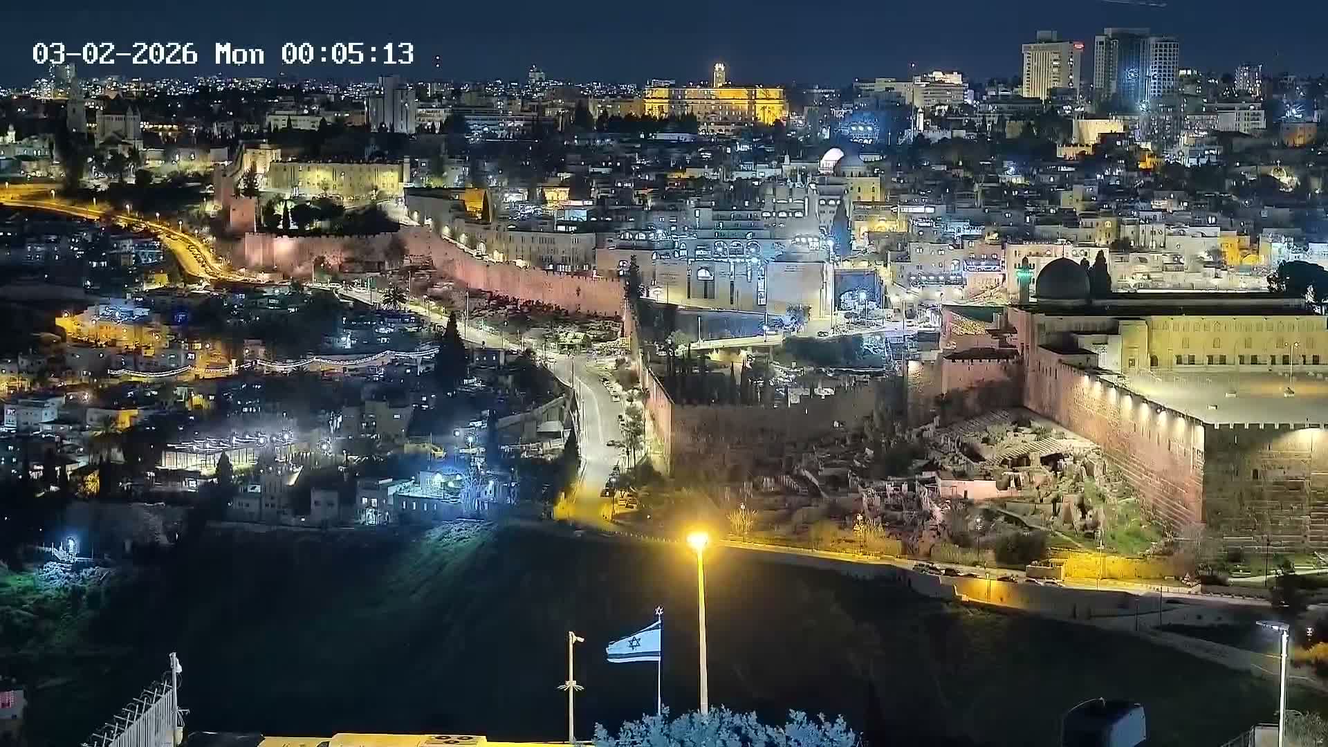 East Quds (East  Jerusalem) ElAqsa Mosque/Gethsemane/Golden Gate/Dome of Rock/Temple Mount/Pater Noster Church & Quds 360 Panaroma Skyline View  Live Cam - At-Tur, East Quds (East Jerusalem), Palestine