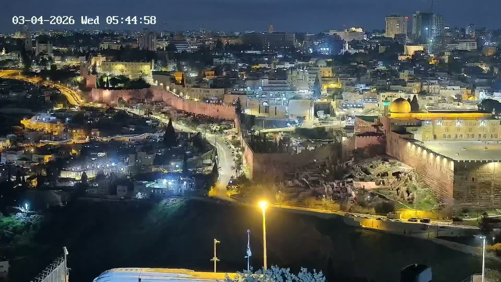 East Quds (East  Jerusalem) ElAqsa Mosque/Gethsemane/Golden Gate/Dome of Rock/Temple Mount/Pater Noster Church & Quds 360 Panaroma Skyline View  Live Cam - At-Tur, East Quds (East Jerusalem), Palestine