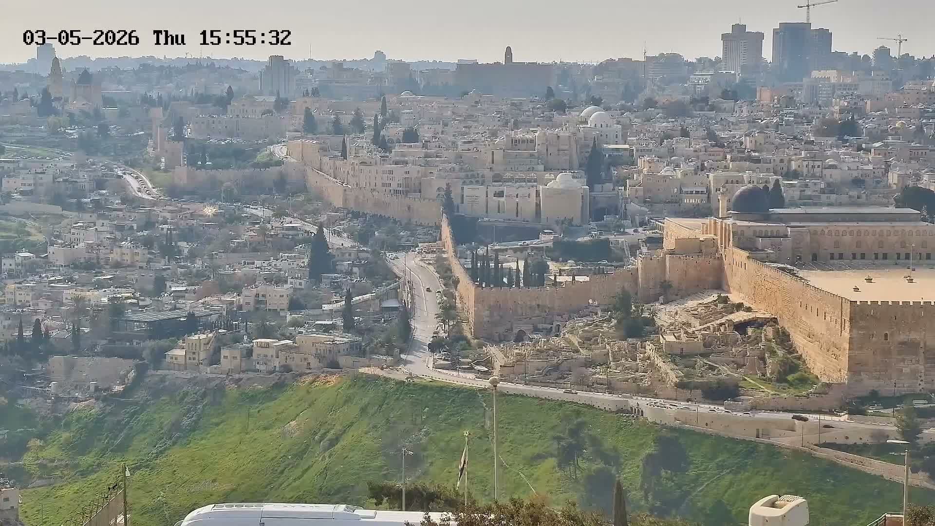 East Quds (East  Jerusalem) ElAqsa Mosque/Gethsemane/Golden Gate/Dome of Rock/Temple Mount/Pater Noster Church & Quds 360 Panaroma Skyline View  Live Cam - At-Tur, East Quds (East Jerusalem), Palestine