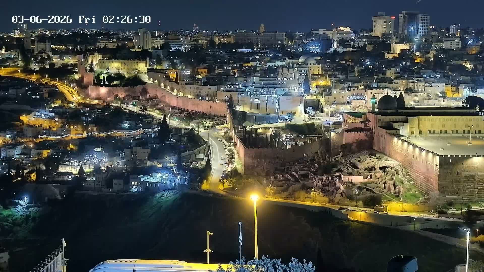 East Quds (East  Jerusalem) ElAqsa Mosque/Gethsemane/Golden Gate/Dome of Rock/Temple Mount/Pater Noster Church & Quds 360 Panaroma Skyline View  Live Cam - At-Tur, East Quds (East Jerusalem), Palestine