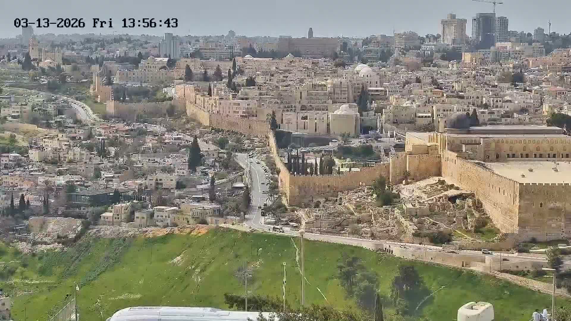 East Quds (East  Jerusalem) ElAqsa Mosque/Gethsemane/Golden Gate/Dome of Rock/Temple Mount/Pater Noster Church & Quds 360 Panaroma Skyline View  Live Cam - At-Tur, East Quds (East Jerusalem), Palestine