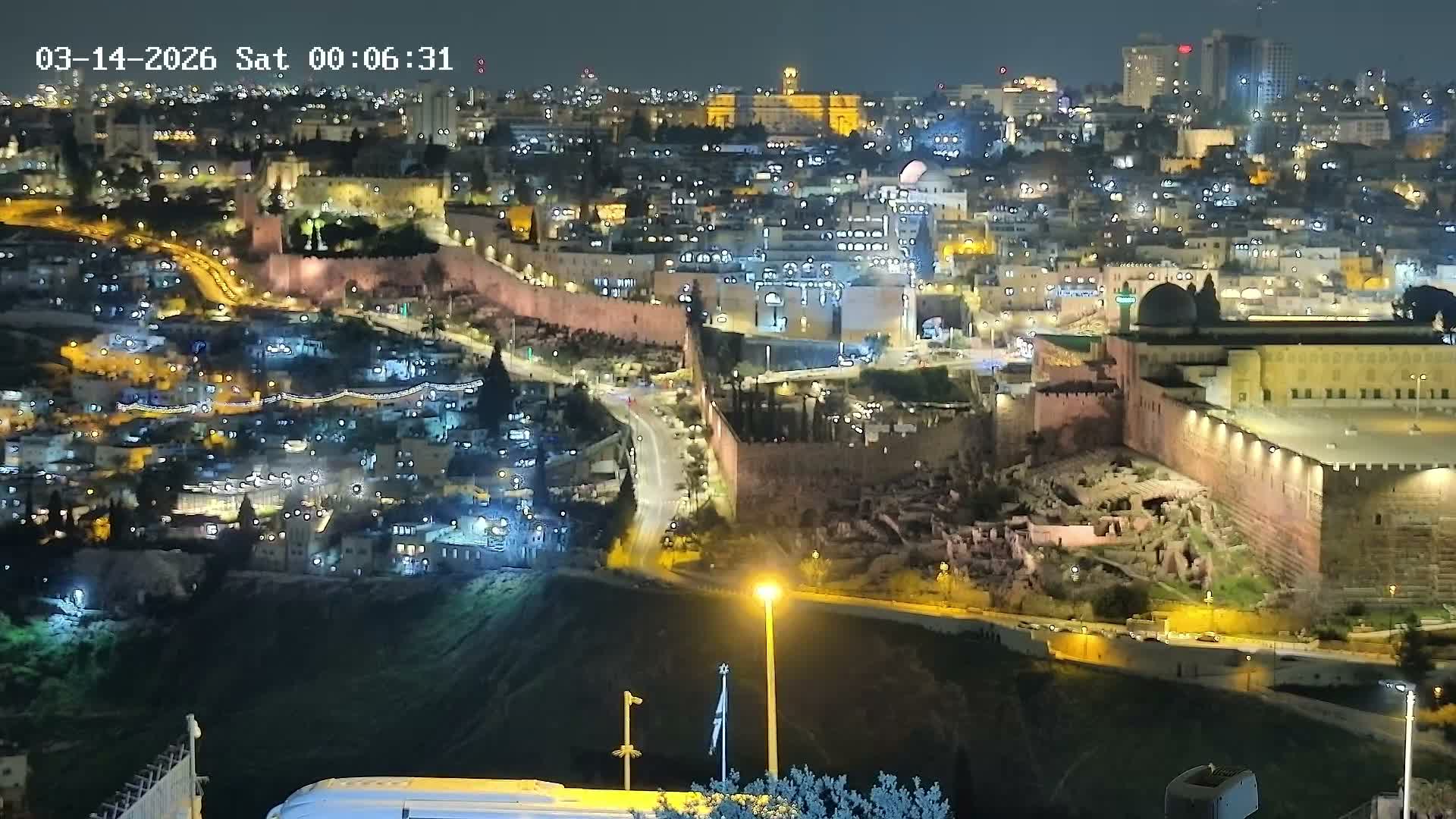 East Quds (East  Jerusalem) ElAqsa Mosque/Gethsemane/Golden Gate/Dome of Rock/Temple Mount/Pater Noster Church & Quds 360 Panaroma Skyline View  Live Cam - At-Tur, East Quds (East Jerusalem), Palestine