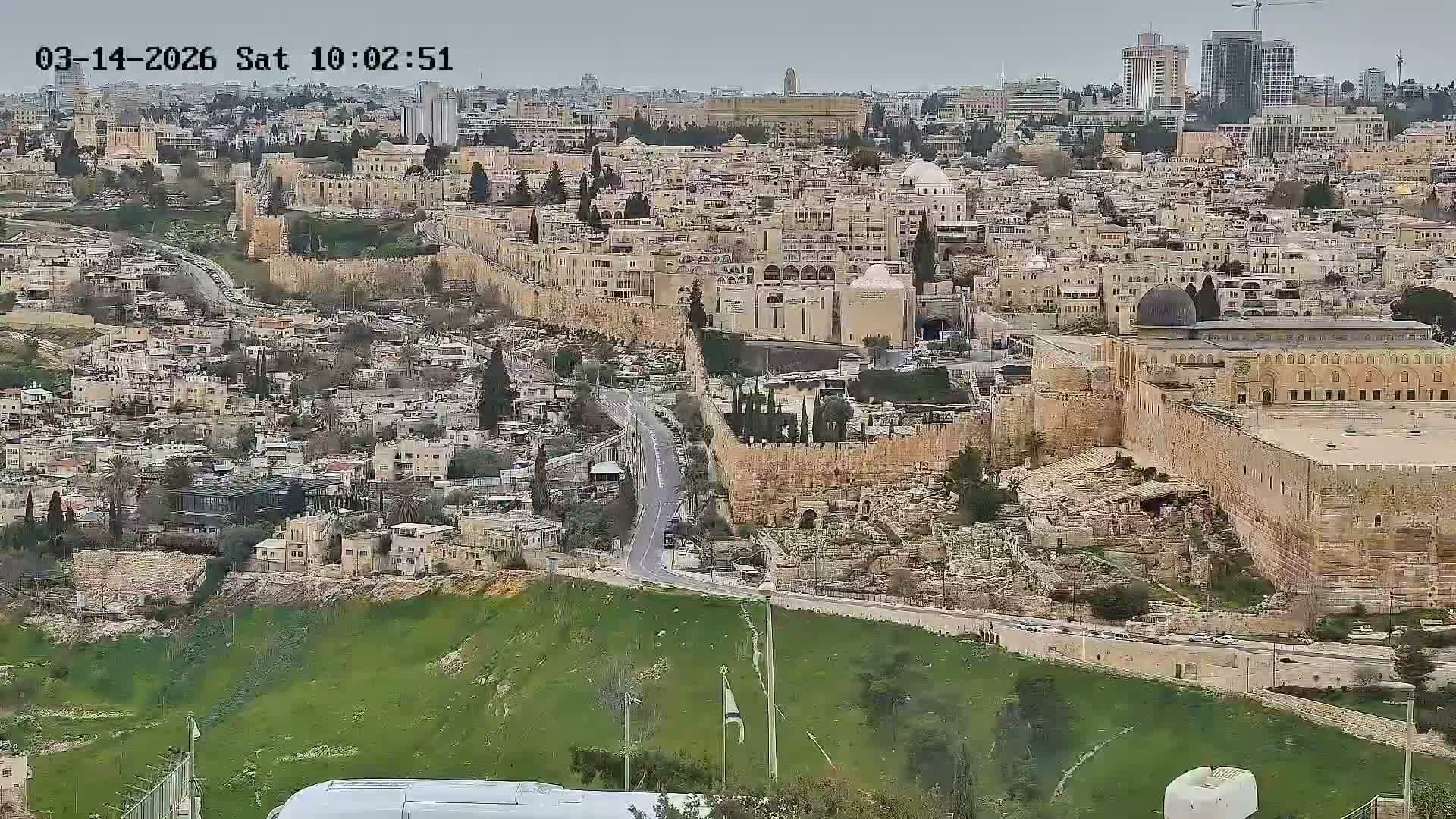 East Quds (East  Jerusalem) ElAqsa Mosque/Gethsemane/Golden Gate/Dome of Rock/Temple Mount/Pater Noster Church & Quds 360 Panaroma Skyline View  Live Cam - At-Tur, East Quds (East Jerusalem), Palestine