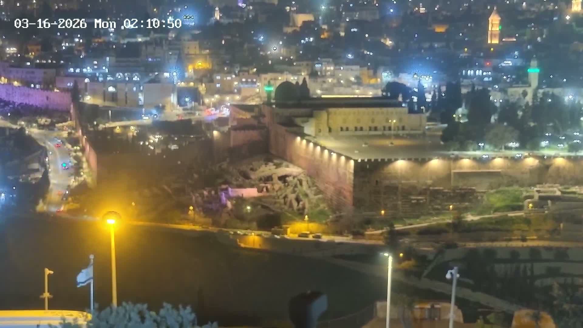 East Quds (East  Jerusalem) ElAqsa Mosque/Gethsemane/Golden Gate/Dome of Rock/Temple Mount/Pater Noster Church & Quds 360 Panaroma Skyline View  Live Cam - At-Tur, East Quds (East Jerusalem), Palestine