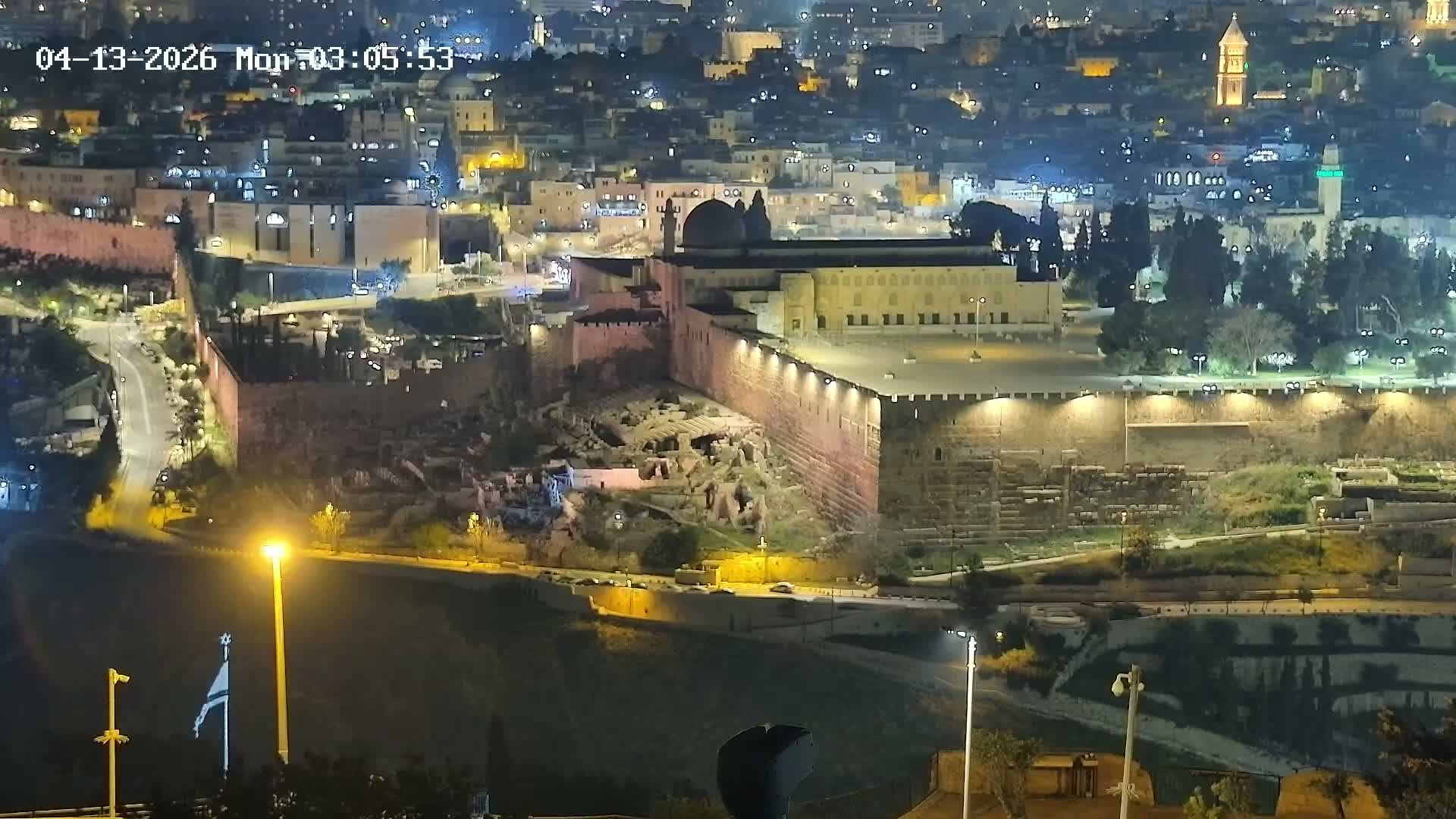 East Quds (East  Jerusalem) ElAqsa Mosque/Gethsemane/Golden Gate/Dome of Rock/Temple Mount/Pater Noster Church & Quds 360 Panaroma Skyline View  Live Cam - At-Tur, East Quds (East Jerusalem), Palestine