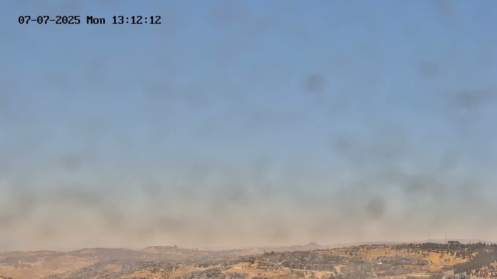 East Quds (Abu Dis/Jabel Mukaber/AlSawahira-AlGharbiyya/Sawahera al-Sharqiya/Jub al-Rum Towns View Towards Midbar Yehuda (Judean Desert) Live Cam - Jabal Batin Elhawa, East Quds, Palestine 