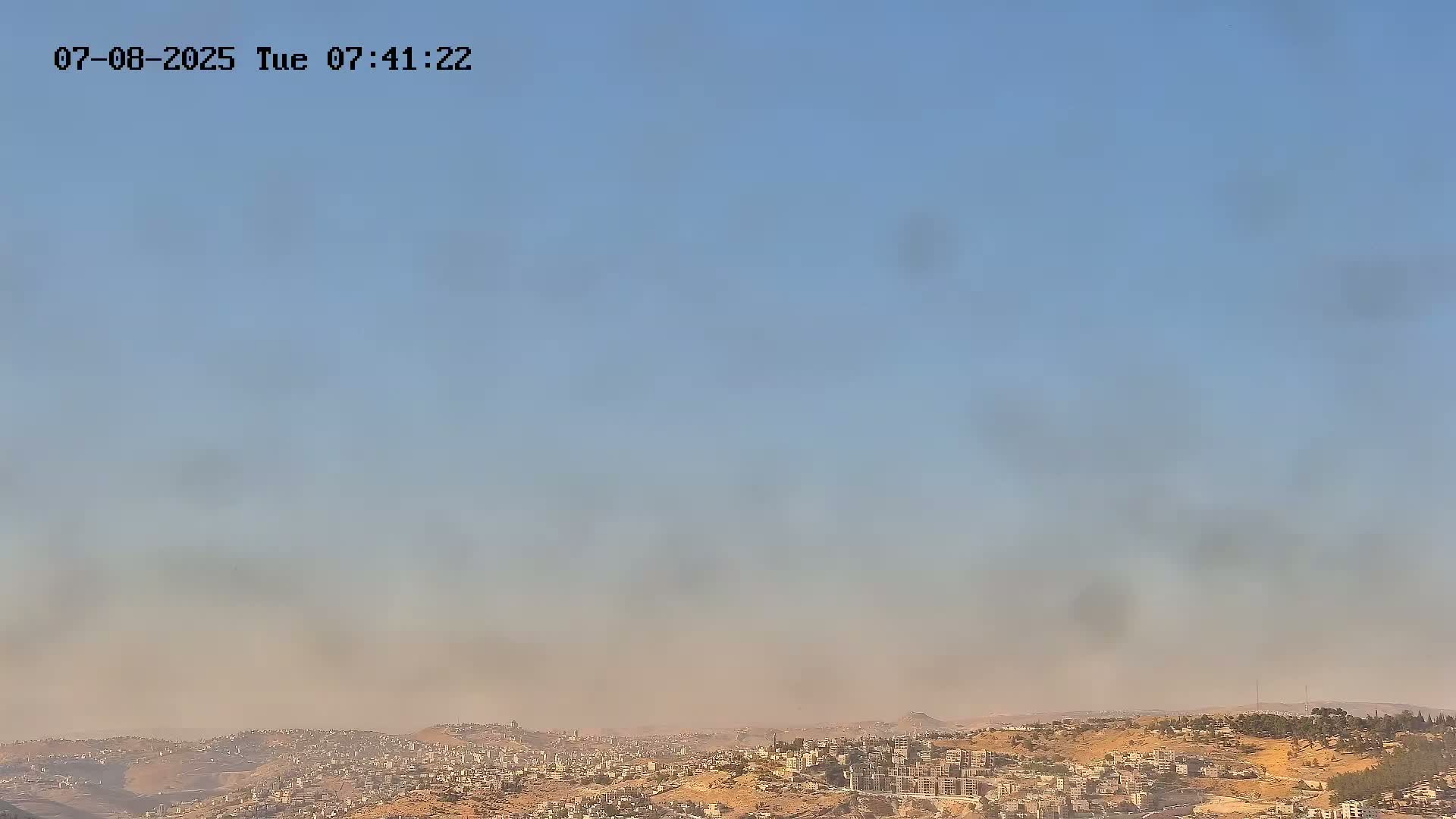 East Quds (Abu Dis/Jabel Mukaber/AlSawahira-AlGharbiyya/Sawahera al-Sharqiya/Jub al-Rum Towns View Towards Midbar Yehuda (Judean Desert) Live Cam - Jabal Batin Elhawa, East Quds, Palestine 