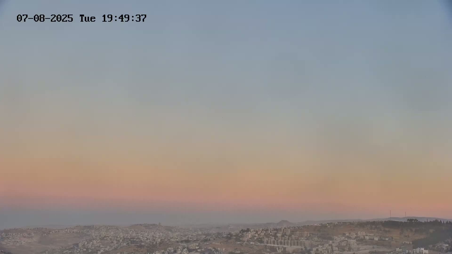East Quds (Abu Dis/Jabel Mukaber/AlSawahira-AlGharbiyya/Sawahera al-Sharqiya/Jub al-Rum Towns View Towards Midbar Yehuda (Judean Desert) Live Cam - Jabal Batin Elhawa, East Quds, Palestine 