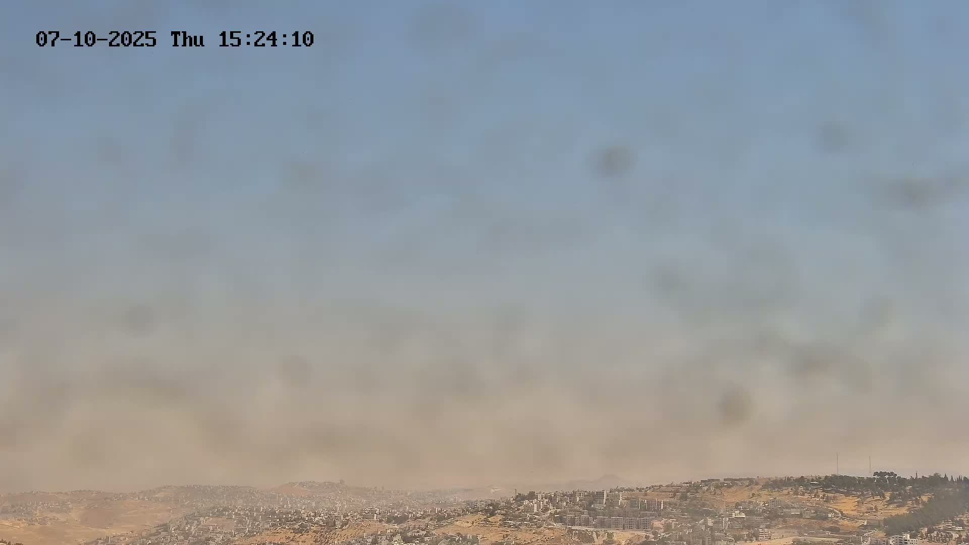 East Quds (Abu Dis/Jabel Mukaber/AlSawahira-AlGharbiyya/Sawahera al-Sharqiya/Jub al-Rum Towns View Towards Midbar Yehuda (Judean Desert) Live Cam - Jabal Batin Elhawa, East Quds, Palestine 