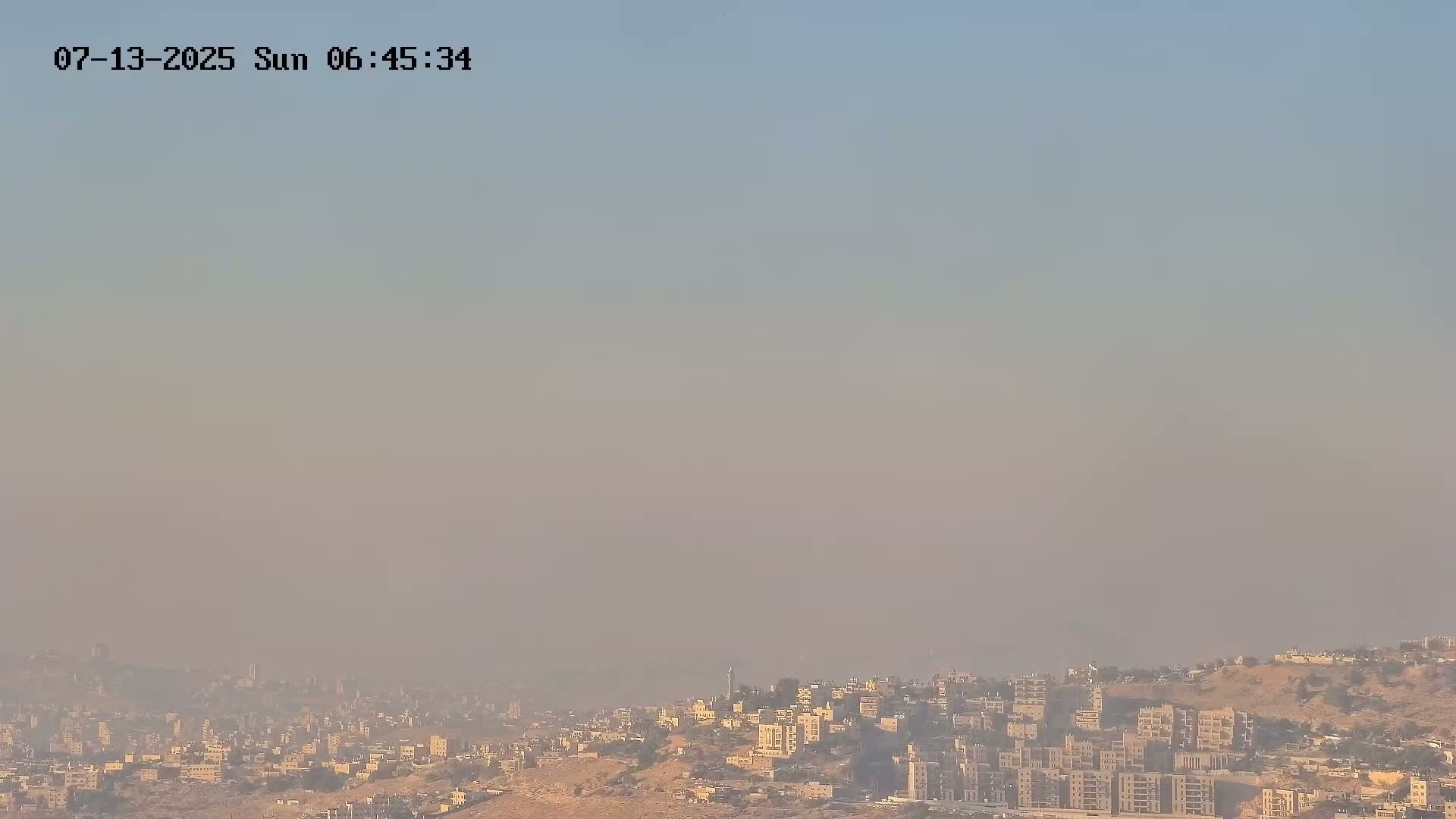 East Quds (Abu Dis/Jabel Mukaber/AlSawahira-AlGharbiyya/Sawahera al-Sharqiya/Jub al-Rum Towns View Towards Midbar Yehuda (Judean Desert) Live Cam - Jabal Batin Elhawa, East Quds, Palestine 