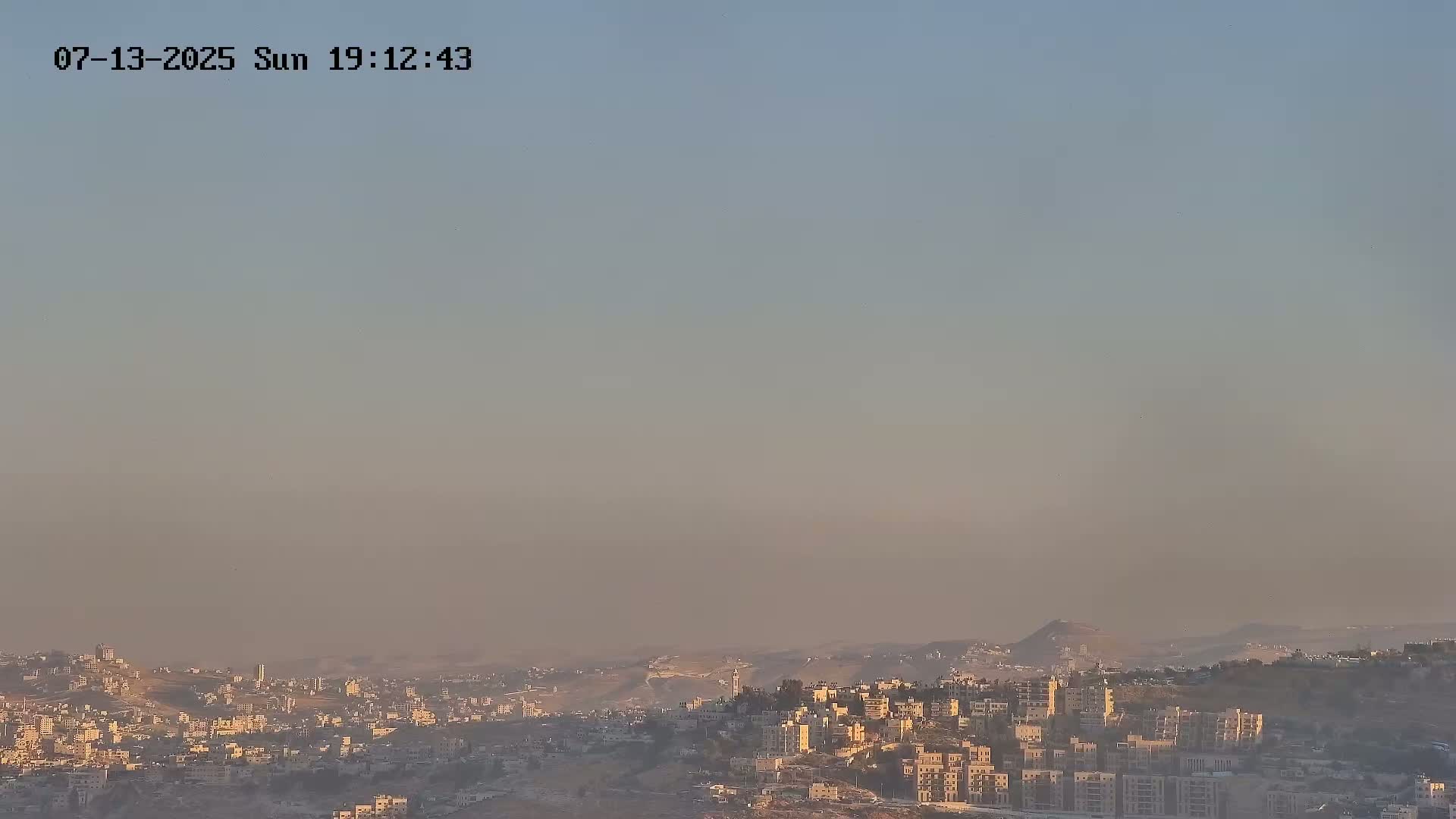 East Quds (Abu Dis/Jabel Mukaber/AlSawahira-AlGharbiyya/Sawahera al-Sharqiya/Jub al-Rum Towns View Towards Midbar Yehuda (Judean Desert) Live Cam - Jabal Batin Elhawa, East Quds, Palestine 