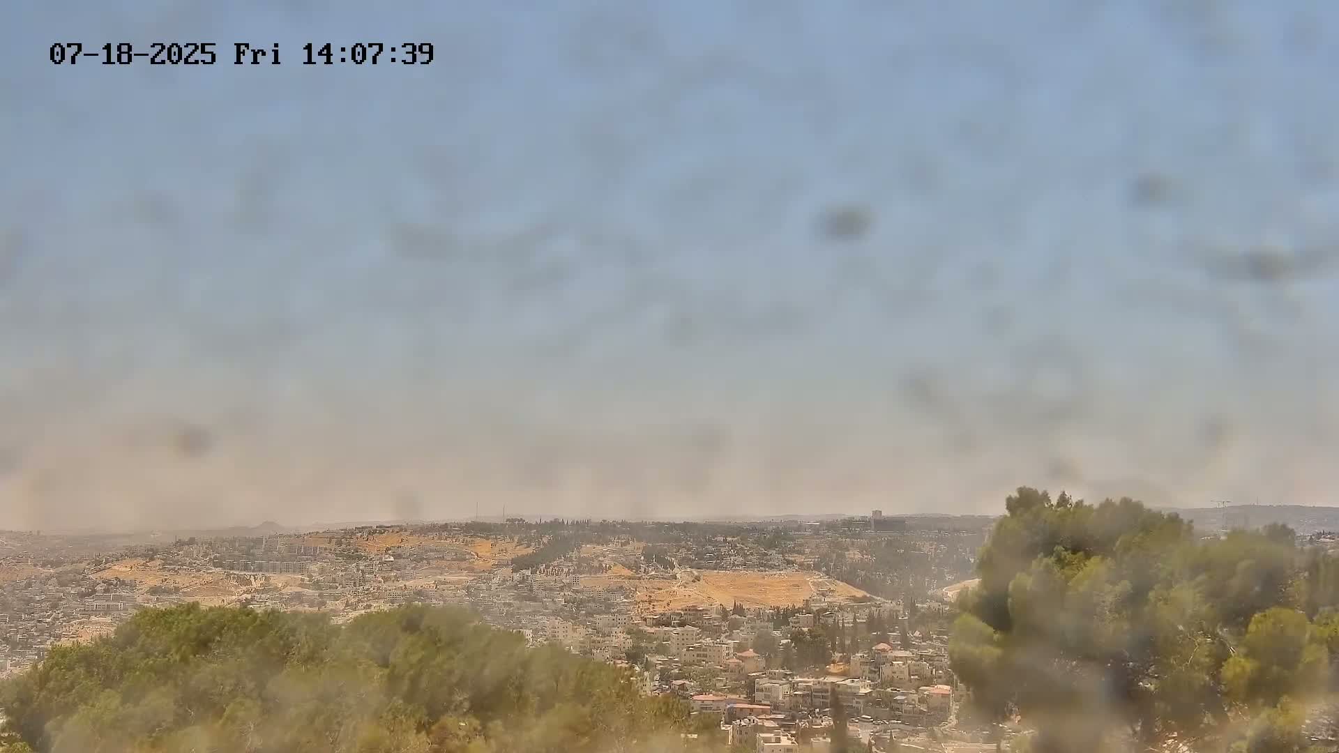 East Quds (Abu Dis/Jabel Mukaber/AlSawahira-AlGharbiyya/Sawahera al-Sharqiya/Jub al-Rum Towns View Towards Midbar Yehuda (Judean Desert) Live Cam - Jabal Batin Elhawa, East Quds, Palestine 