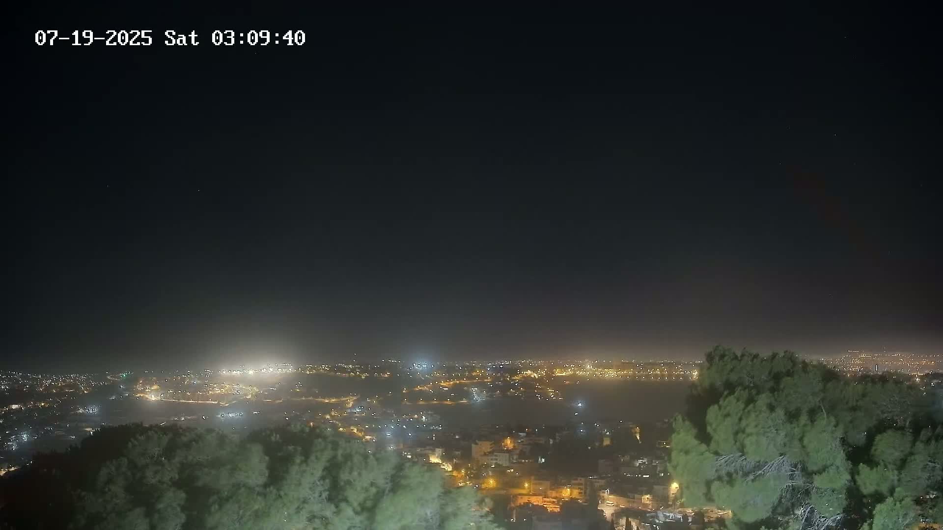East Quds (Abu Dis/Jabel Mukaber/AlSawahira-AlGharbiyya/Sawahera al-Sharqiya/Jub al-Rum Towns View Towards Midbar Yehuda (Judean Desert) Live Cam - Jabal Batin Elhawa, East Quds, Palestine 