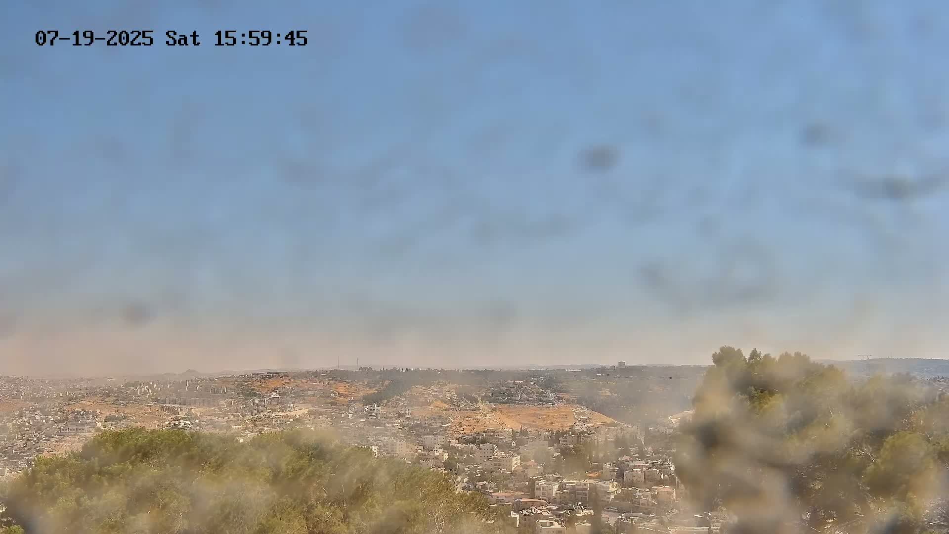East Quds (Abu Dis/Jabel Mukaber/AlSawahira-AlGharbiyya/Sawahera al-Sharqiya/Jub al-Rum Towns View Towards Midbar Yehuda (Judean Desert) Live Cam - Jabal Batin Elhawa, East Quds, Palestine 