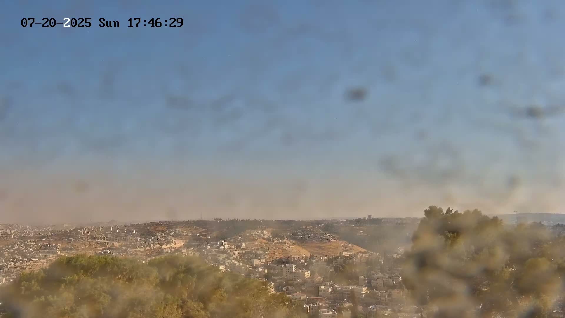 East Quds (Abu Dis/Jabel Mukaber/AlSawahira-AlGharbiyya/Sawahera al-Sharqiya/Jub al-Rum Towns View Towards Midbar Yehuda (Judean Desert) Live Cam - Jabal Batin Elhawa, East Quds, Palestine 