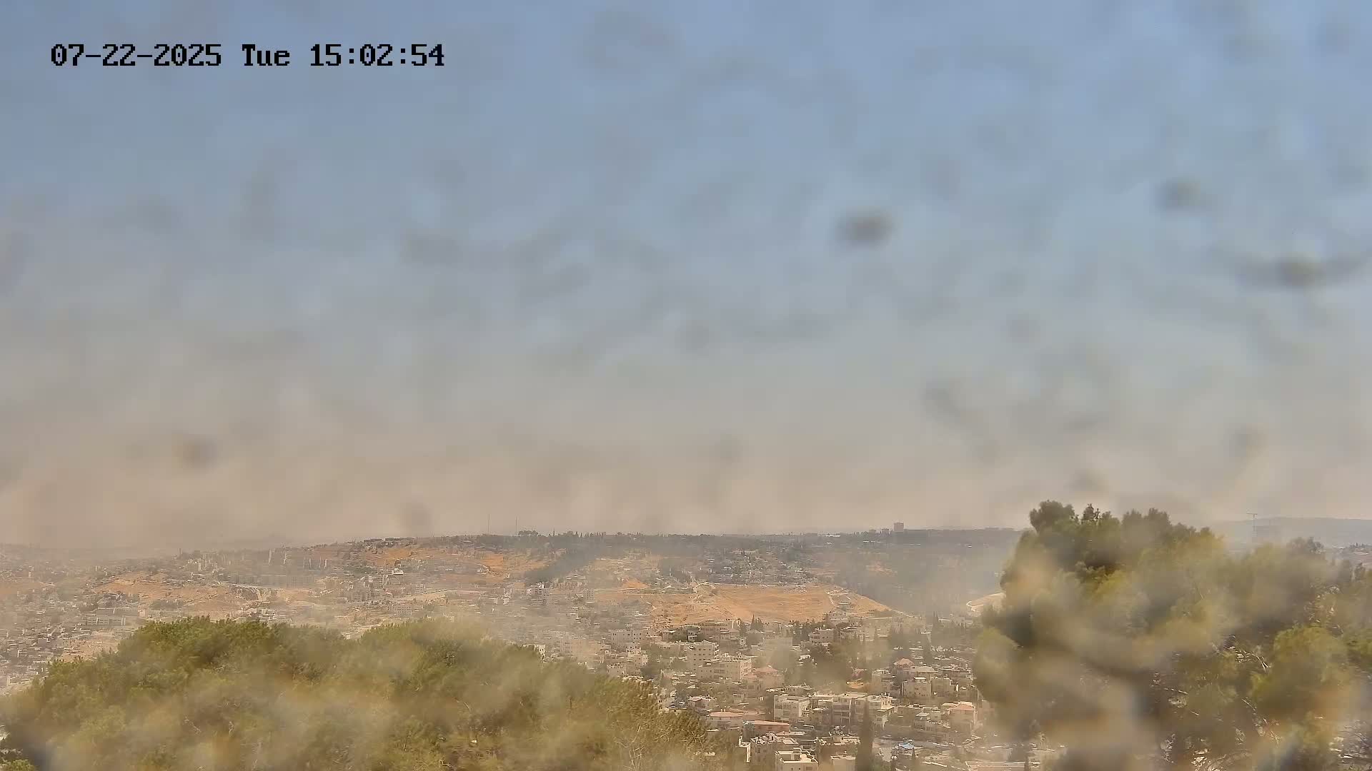 East Quds (Abu Dis/Jabel Mukaber/AlSawahira-AlGharbiyya/Sawahera al-Sharqiya/Jub al-Rum Towns View Towards Midbar Yehuda (Judean Desert) Live Cam - Jabal Batin Elhawa, East Quds, Palestine 