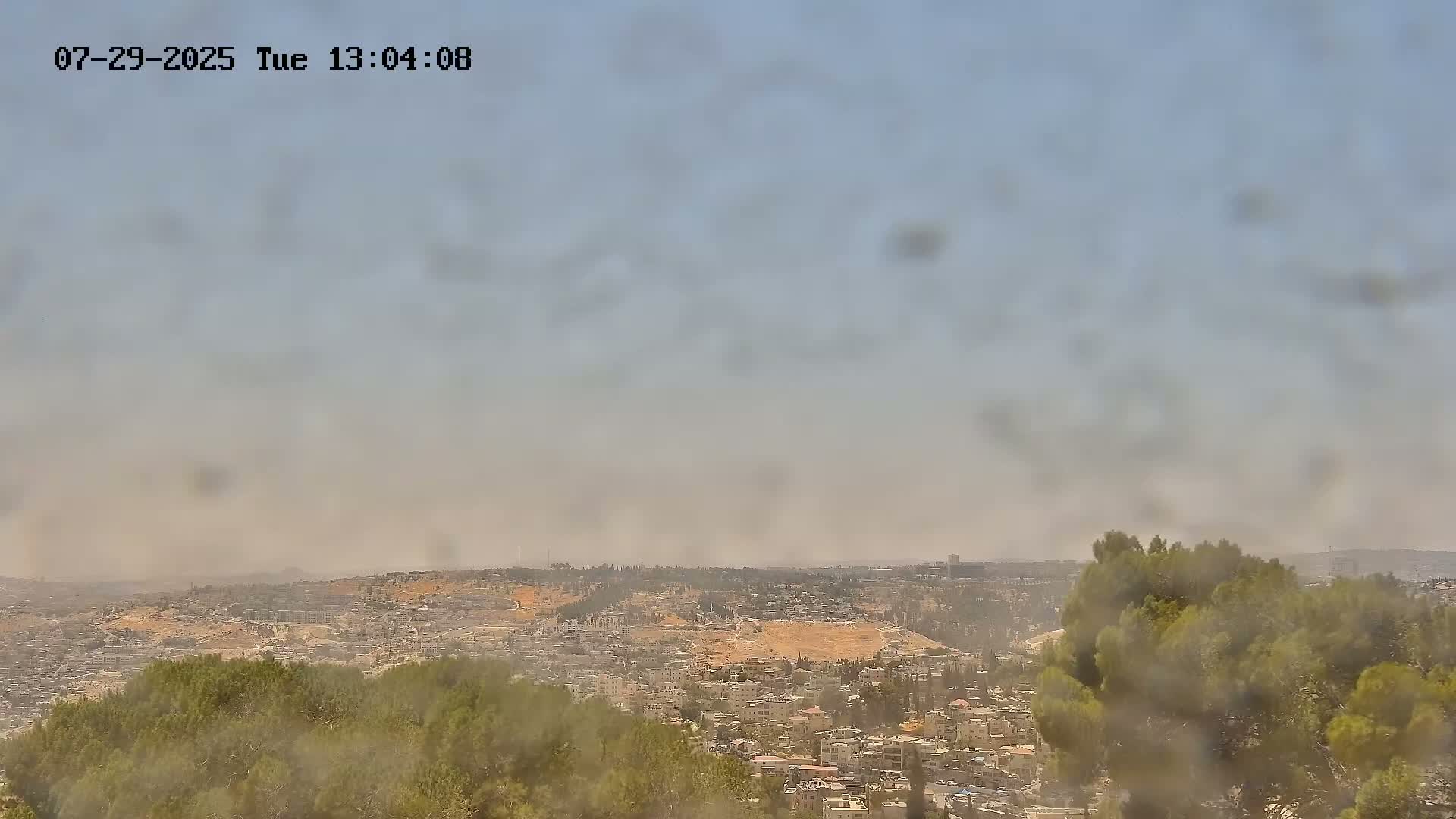 East Quds (Abu Dis/Jabel Mukaber/AlSawahira-AlGharbiyya/Sawahera al-Sharqiya/Jub al-Rum Towns View Towards Midbar Yehuda (Judean Desert) Live Cam - Jabal Batin Elhawa, East Quds, Palestine 