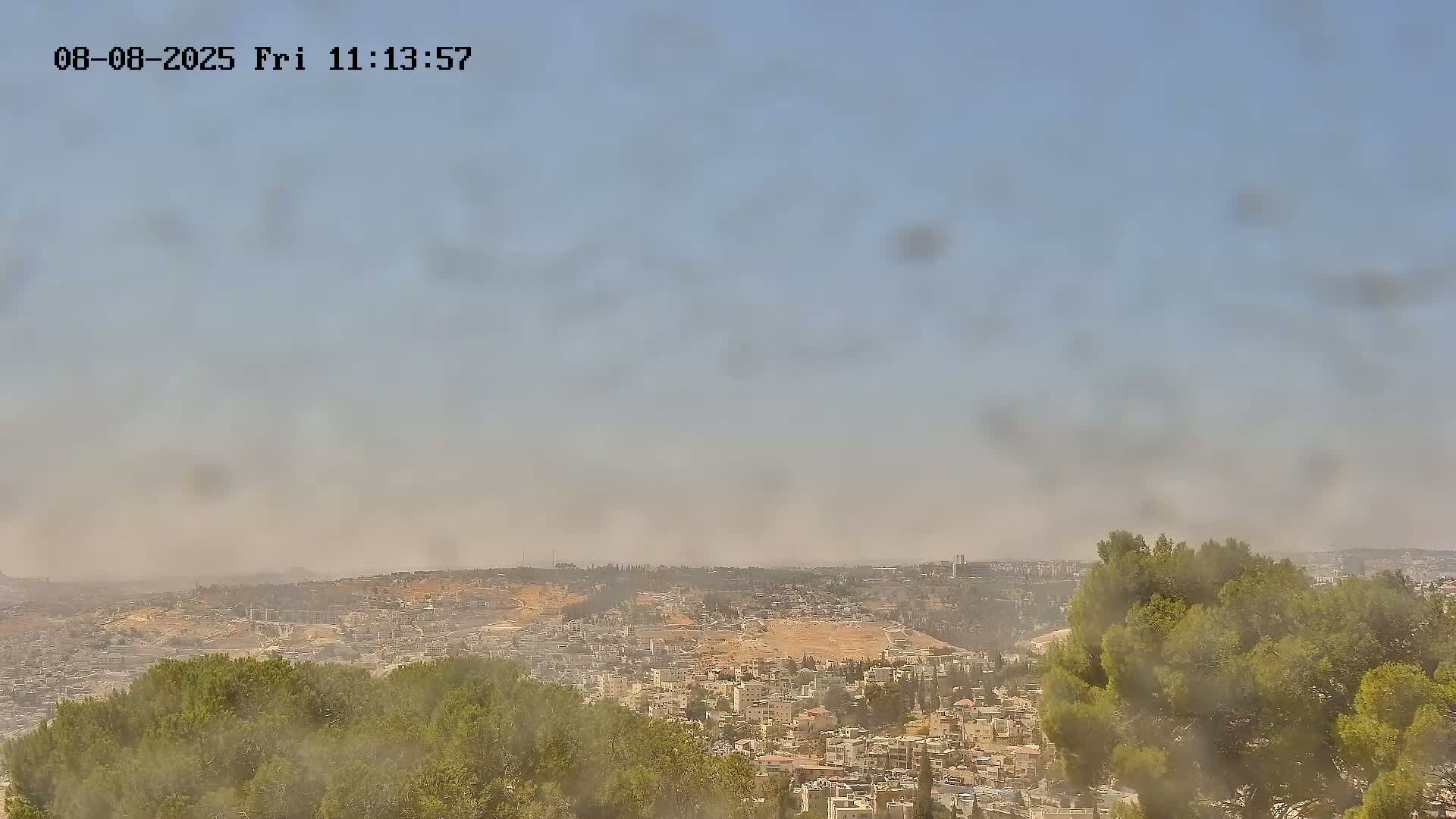 East Quds (Abu Dis/Jabel Mukaber/AlSawahira-AlGharbiyya/Sawahera al-Sharqiya/Jub al-Rum Towns View Towards Midbar Yehuda (Judean Desert) Live Cam - Jabal Batin Elhawa, East Quds, Palestine 