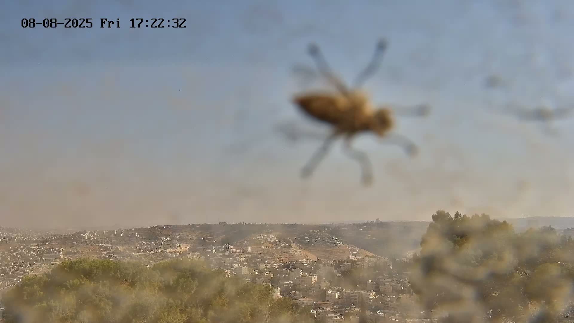 East Quds (Abu Dis/Jabel Mukaber/AlSawahira-AlGharbiyya/Sawahera al-Sharqiya/Jub al-Rum Towns View Towards Midbar Yehuda (Judean Desert) Live Cam - Jabal Batin Elhawa, East Quds, Palestine 
