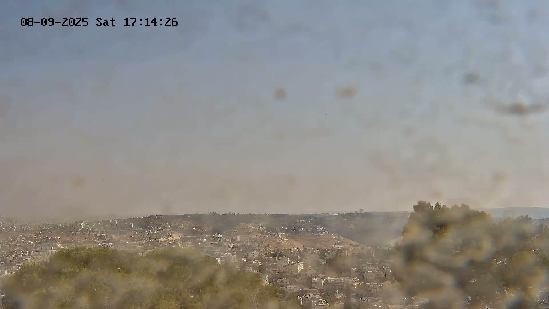 East Quds (Abu Dis/Jabel Mukaber/AlSawahira-AlGharbiyya/Sawahera al-Sharqiya/Jub al-Rum Towns View Towards Midbar Yehuda (Judean Desert) Live Cam - Jabal Batin Elhawa, East Quds, Palestine 