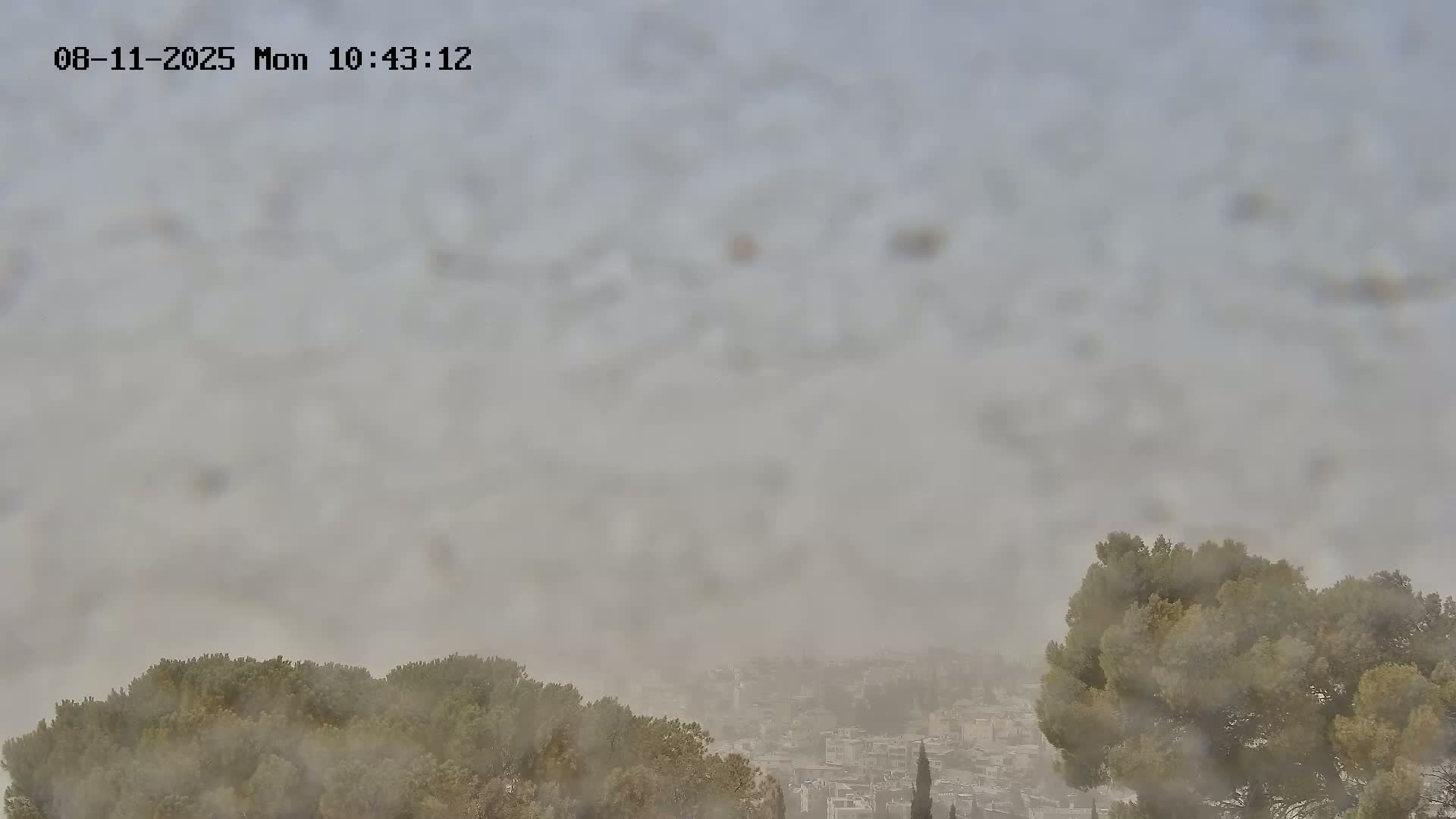 East Quds (Abu Dis/Jabel Mukaber/AlSawahira-AlGharbiyya/Sawahera al-Sharqiya/Jub al-Rum Towns View Towards Midbar Yehuda (Judean Desert) Live Cam - Jabal Batin Elhawa, East Quds, Palestine 