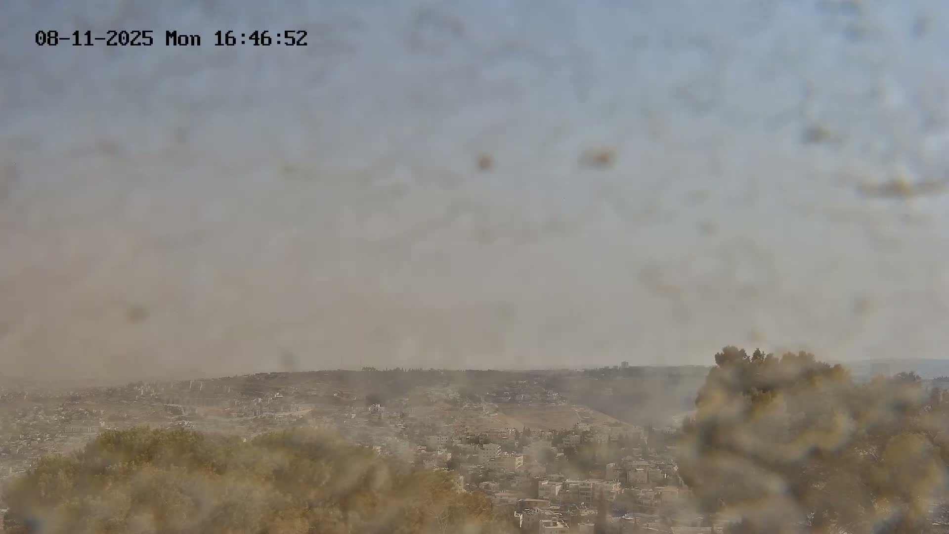 East Quds (Abu Dis/Jabel Mukaber/AlSawahira-AlGharbiyya/Sawahera al-Sharqiya/Jub al-Rum Towns View Towards Midbar Yehuda (Judean Desert) Live Cam - Jabal Batin Elhawa, East Quds, Palestine 