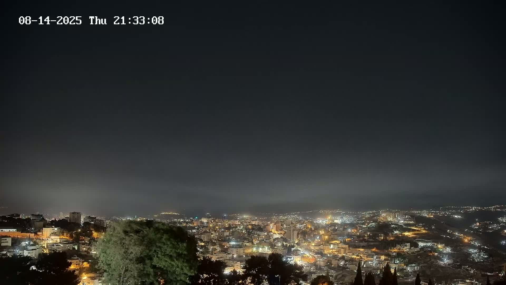 East Quds (Abu Dis/Jabel Mukaber/AlSawahira-AlGharbiyya/Sawahera al-Sharqiya/Jub al-Rum Towns View Towards Midbar Yehuda (Judean Desert) Live Cam - Jabal Batin Elhawa, East Quds, Palestine 