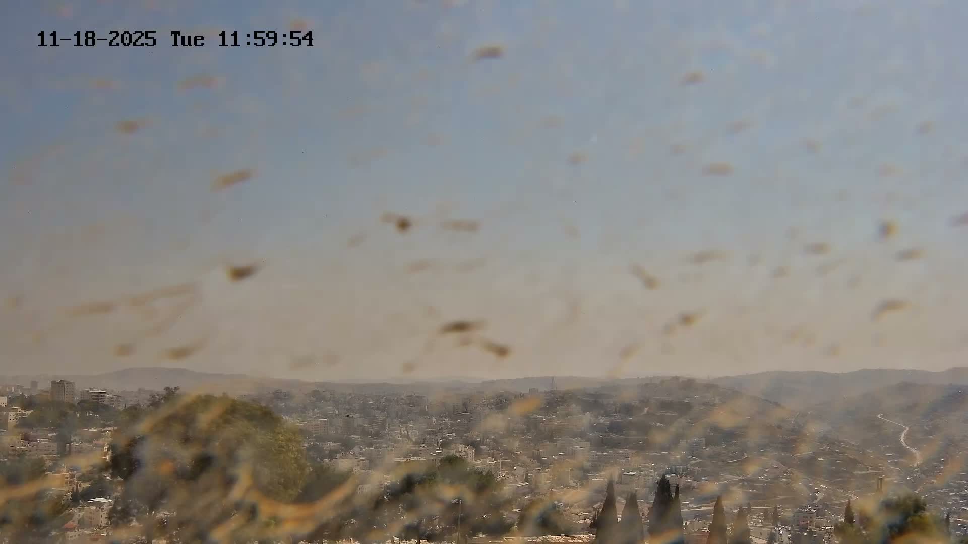 East Quds (Abu Dis/Jabel Mukaber/AlSawahira-AlGharbiyya/Sawahera al-Sharqiya/Jub al-Rum Towns View Towards Midbar Yehuda (Judean Desert) Live Cam - Jabal Batin Elhawa, East Quds, Palestine 