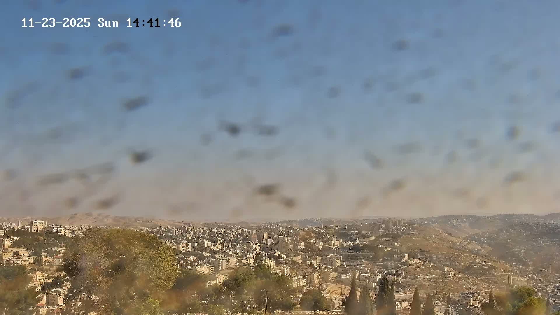 East Quds (Abu Dis/Jabel Mukaber/AlSawahira-AlGharbiyya/Sawahera al-Sharqiya/Jub al-Rum Towns View Towards Midbar Yehuda (Judean Desert) Live Cam - Jabal Batin Elhawa, East Quds, Palestine 