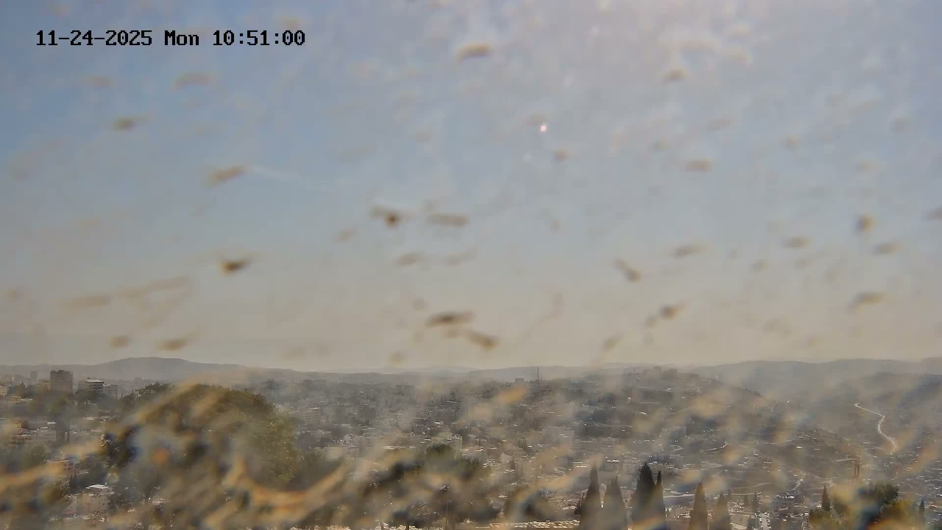 East Quds (Abu Dis/Jabel Mukaber/AlSawahira-AlGharbiyya/Sawahera al-Sharqiya/Jub al-Rum Towns View Towards Midbar Yehuda (Judean Desert) Live Cam - Jabal Batin Elhawa, East Quds, Palestine 