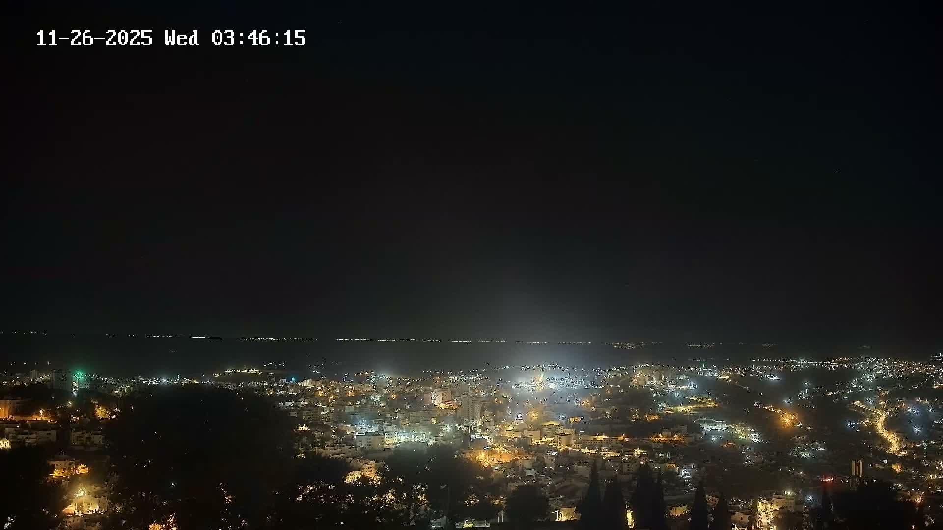 East Quds (Abu Dis/Jabel Mukaber/AlSawahira-AlGharbiyya/Sawahera al-Sharqiya/Jub al-Rum Towns View Towards Midbar Yehuda (Judean Desert) Live Cam - Jabal Batin Elhawa, East Quds, Palestine 