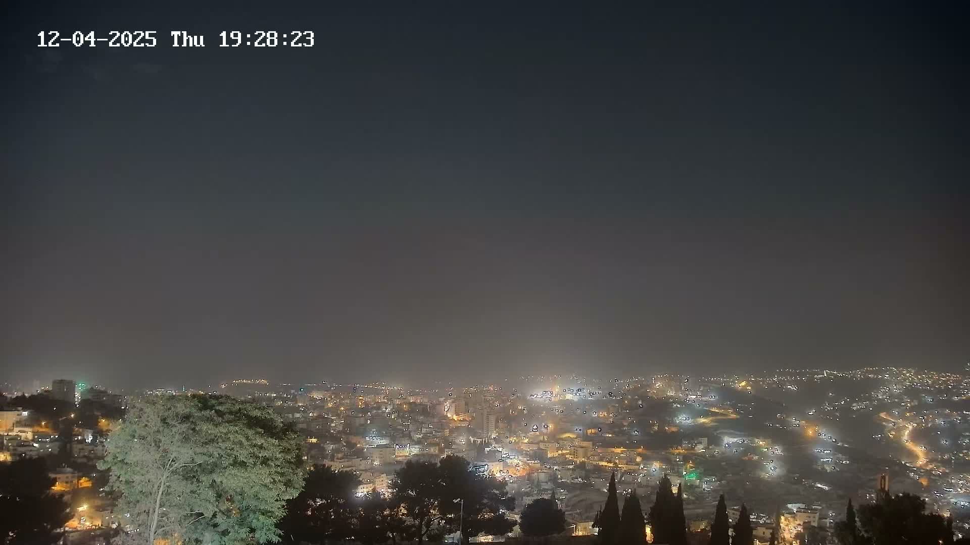 East Quds (Abu Dis/Jabel Mukaber/AlSawahira-AlGharbiyya/Sawahera al-Sharqiya/Jub al-Rum Towns View Towards Midbar Yehuda (Judean Desert) Live Cam - Jabal Batin Elhawa, East Quds, Palestine 