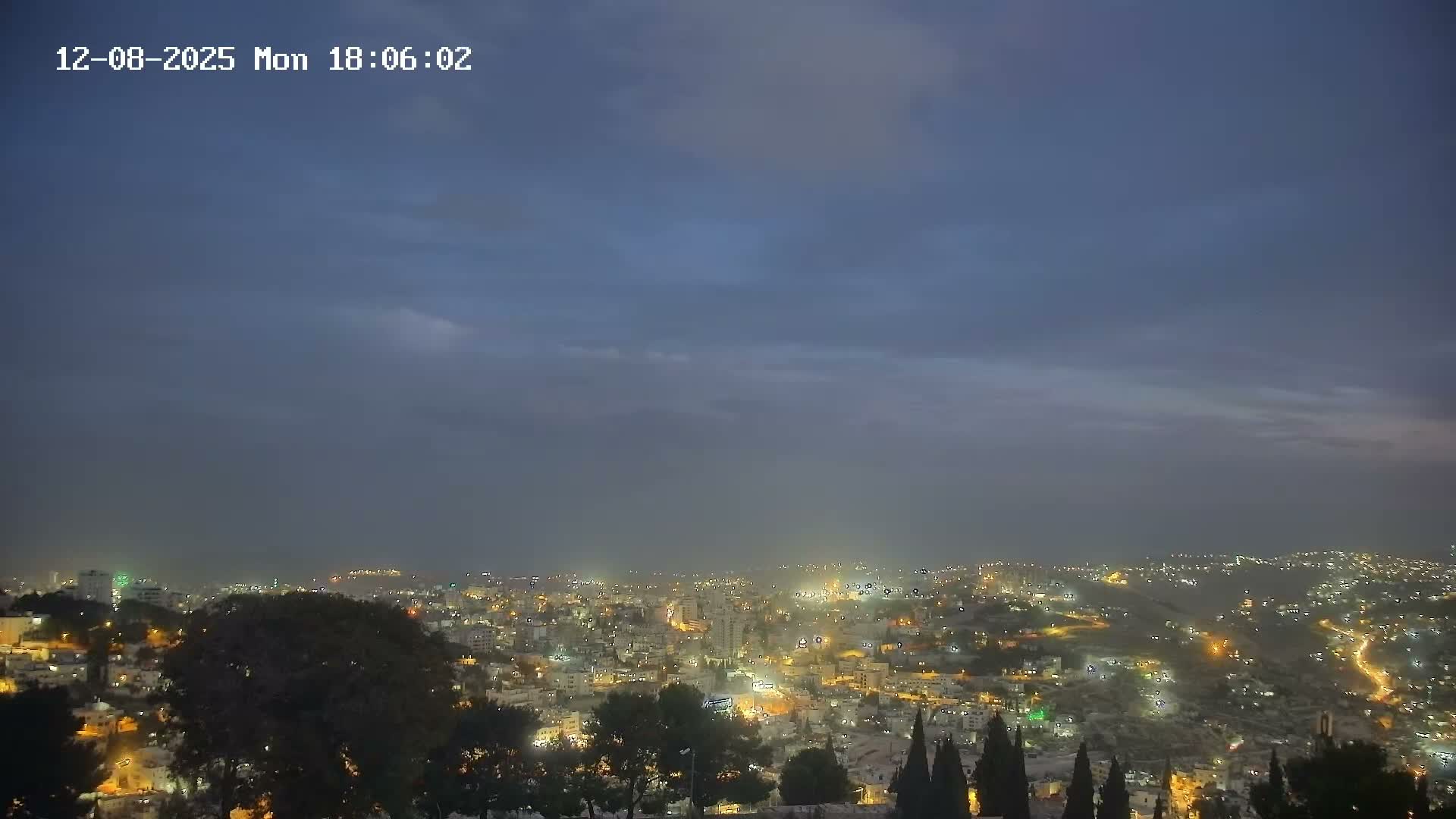 East Quds (Abu Dis/Jabel Mukaber/AlSawahira-AlGharbiyya/Sawahera al-Sharqiya/Jub al-Rum Towns View Towards Midbar Yehuda (Judean Desert) Live Cam - Jabal Batin Elhawa, East Quds, Palestine 