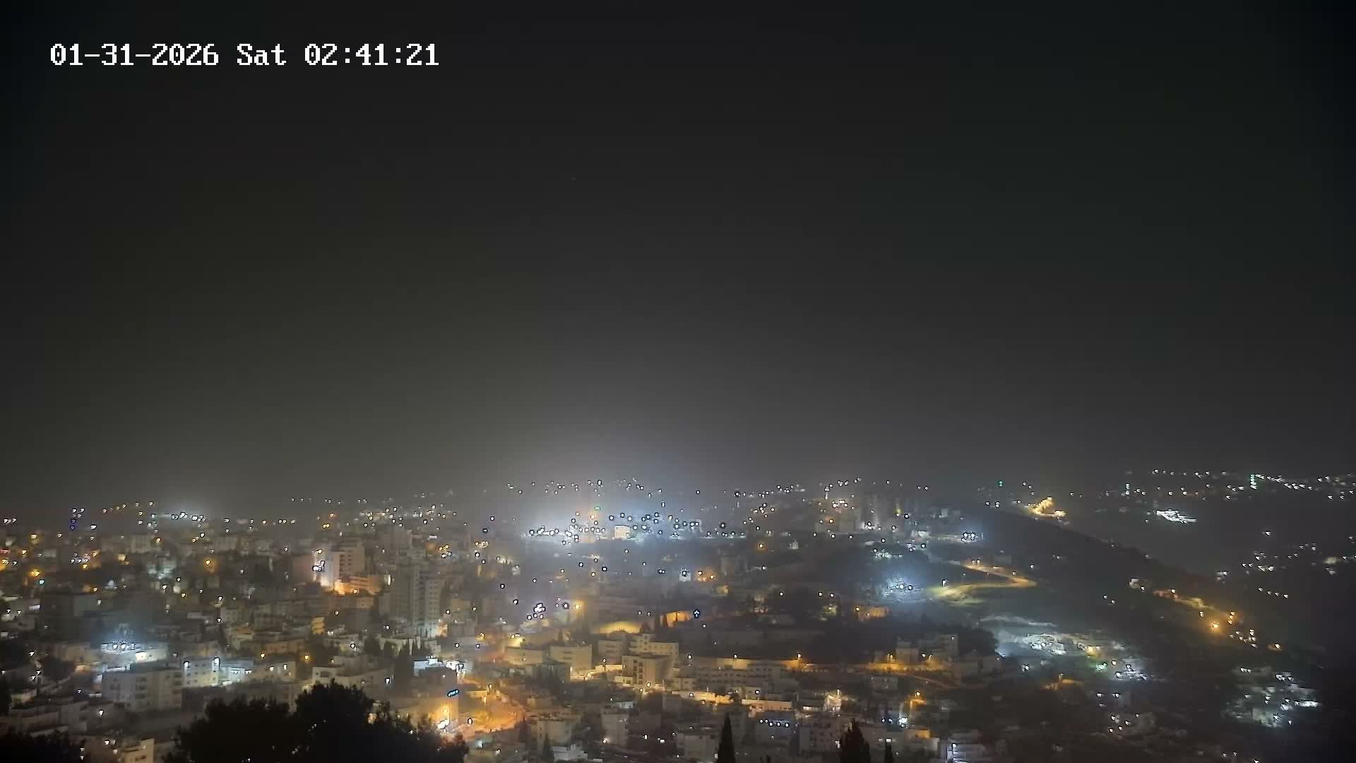 East Quds (Abu Dis/Jabel Mukaber/AlSawahira-AlGharbiyya/Sawahera al-Sharqiya/Jub al-Rum Towns View Towards Midbar Yehuda (Judean Desert) Live Cam - Jabal Batin Elhawa, East Quds, Palestine 