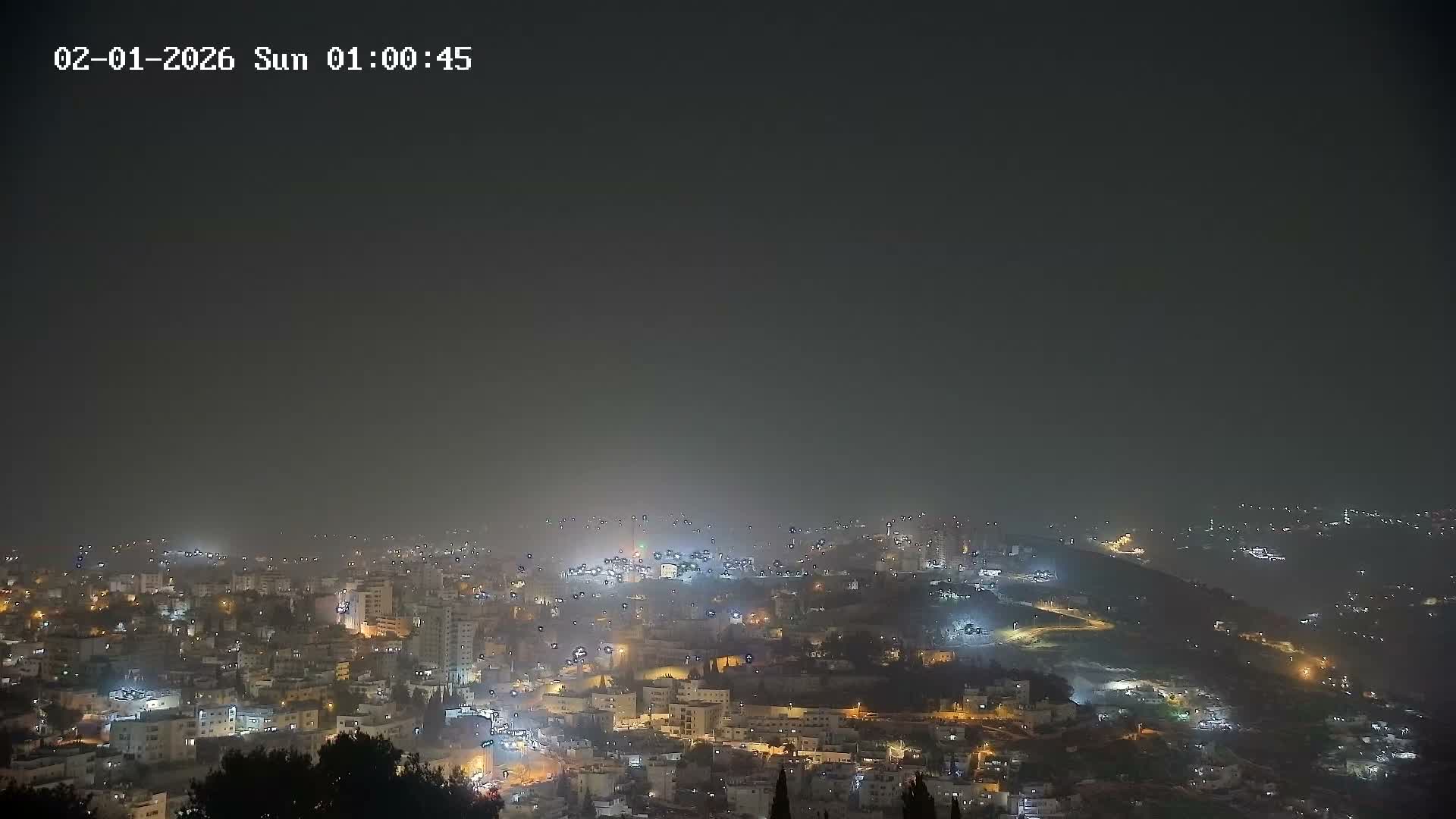 East Quds (Abu Dis/Jabel Mukaber/AlSawahira-AlGharbiyya/Sawahera al-Sharqiya/Jub al-Rum Towns View Towards Midbar Yehuda (Judean Desert) Live Cam - Jabal Batin Elhawa, East Quds, Palestine 