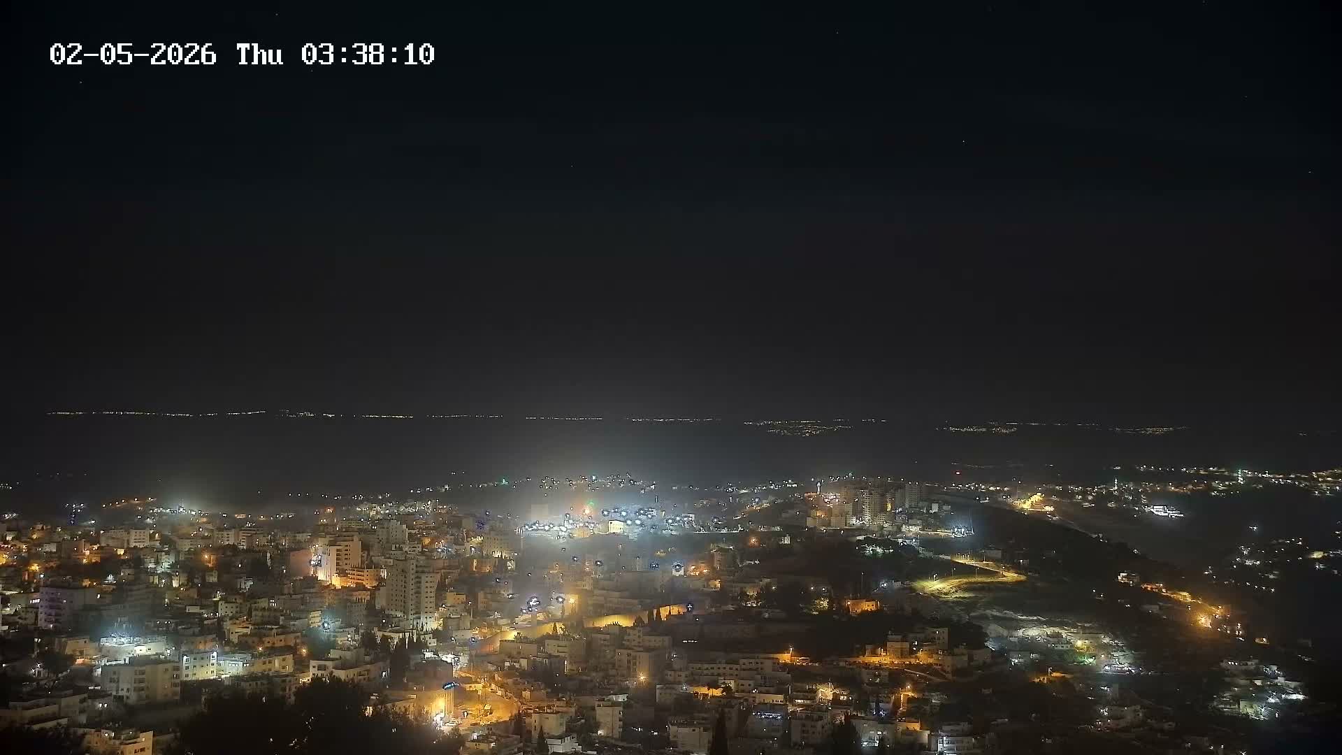 East Quds (Abu Dis/Jabel Mukaber/AlSawahira-AlGharbiyya/Sawahera al-Sharqiya/Jub al-Rum Towns View Towards Midbar Yehuda (Judean Desert) Live Cam - Jabal Batin Elhawa, East Quds, Palestine 