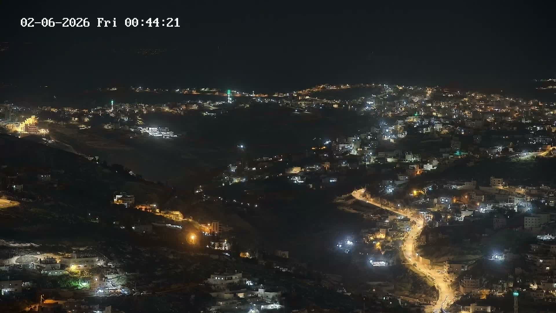 East Quds (Abu Dis/Jabel Mukaber/AlSawahira-AlGharbiyya/Sawahera al-Sharqiya/Jub al-Rum Towns View Towards Midbar Yehuda (Judean Desert) Live Cam - Jabal Batin Elhawa, East Quds, Palestine 