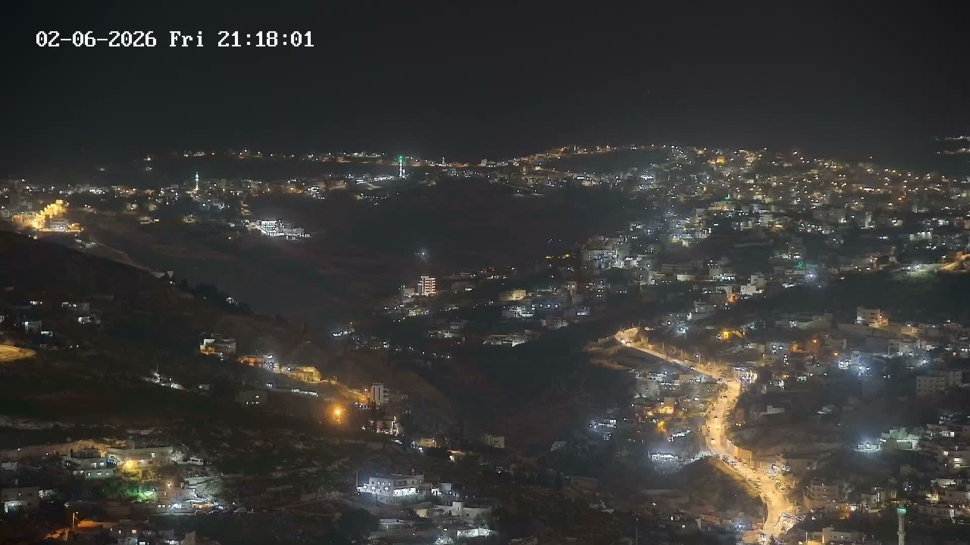 East Quds (Abu Dis/Jabel Mukaber/AlSawahira-AlGharbiyya/Sawahera al-Sharqiya/Jub al-Rum Towns View Towards Midbar Yehuda (Judean Desert) Live Cam - Jabal Batin Elhawa, East Quds, Palestine 