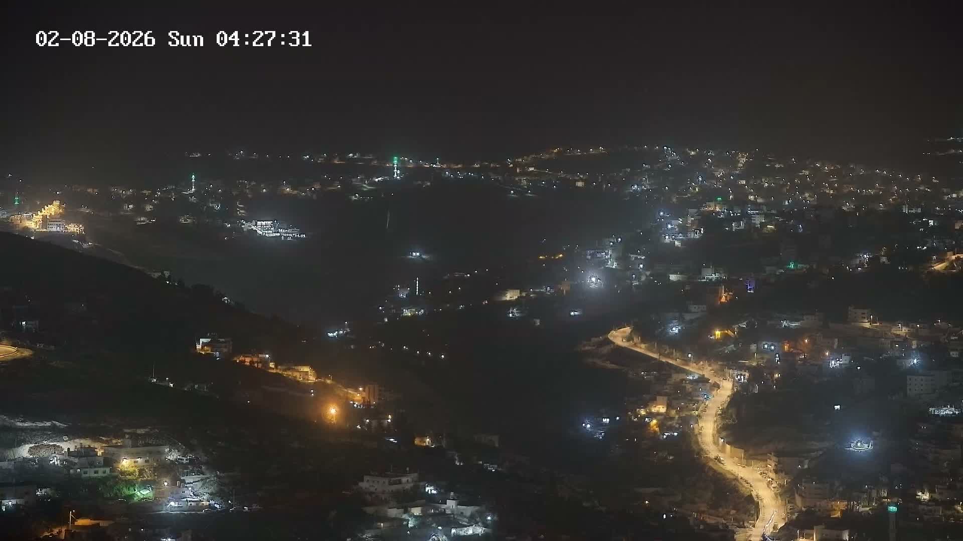 East Quds (Abu Dis/Jabel Mukaber/AlSawahira-AlGharbiyya/Sawahera al-Sharqiya/Jub al-Rum Towns View Towards Midbar Yehuda (Judean Desert) Live Cam - Jabal Batin Elhawa, East Quds, Palestine 