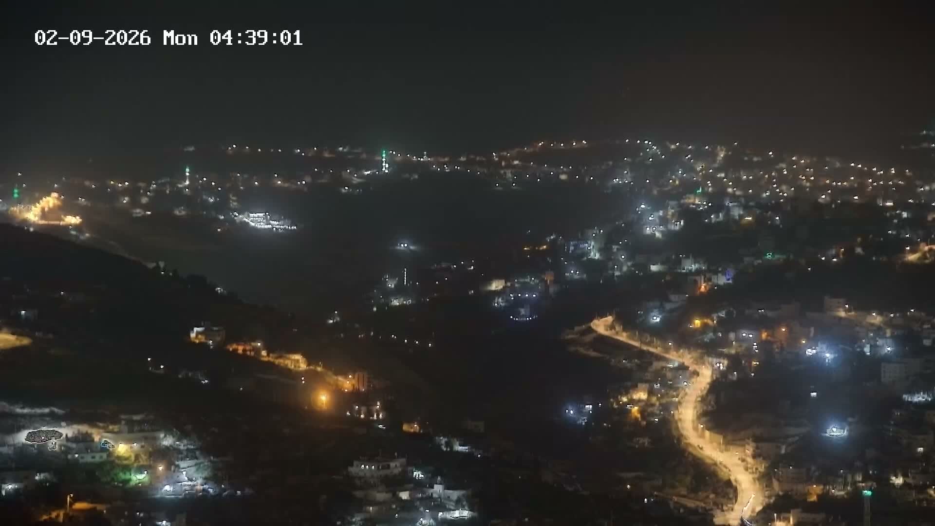 East Quds (Abu Dis/Jabel Mukaber/AlSawahira-AlGharbiyya/Sawahera al-Sharqiya/Jub al-Rum Towns View Towards Midbar Yehuda (Judean Desert) Live Cam - Jabal Batin Elhawa, East Quds, Palestine 