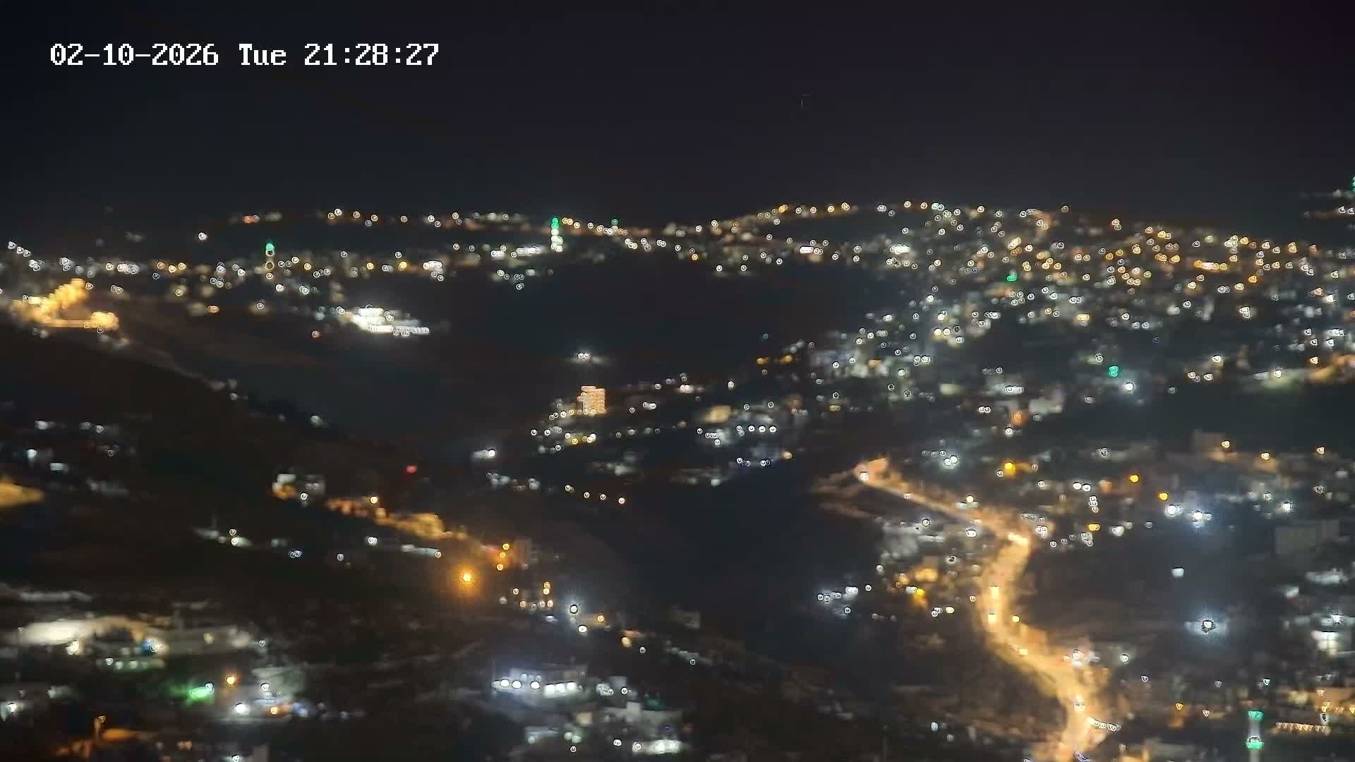 East Quds (Abu Dis/Jabel Mukaber/AlSawahira-AlGharbiyya/Sawahera al-Sharqiya/Jub al-Rum Towns View Towards Midbar Yehuda (Judean Desert) Live Cam - Jabal Batin Elhawa, East Quds, Palestine 