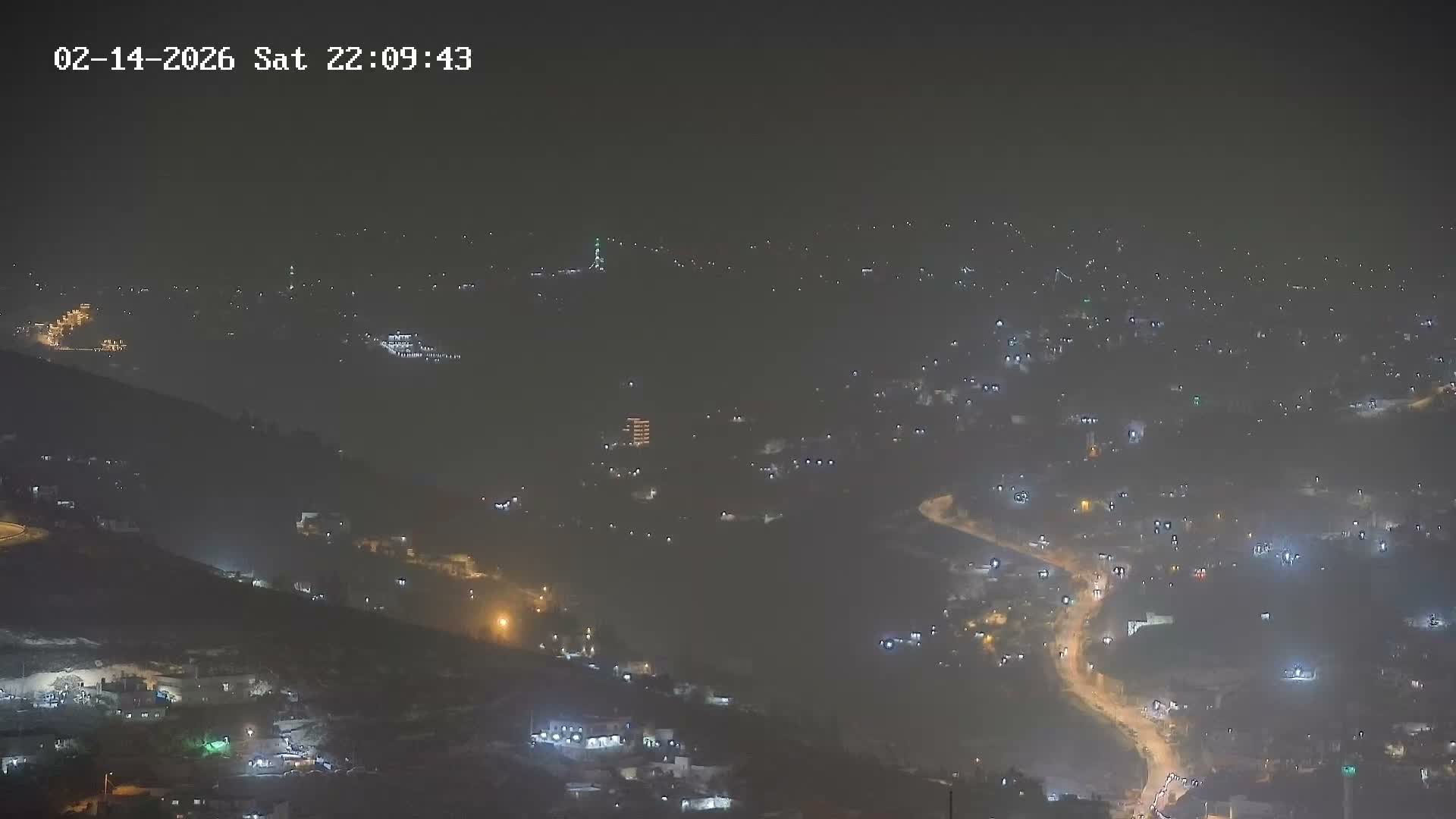 East Quds (Abu Dis/Jabel Mukaber/AlSawahira-AlGharbiyya/Sawahera al-Sharqiya/Jub al-Rum Towns View Towards Midbar Yehuda (Judean Desert) Live Cam - Jabal Batin Elhawa, East Quds, Palestine 