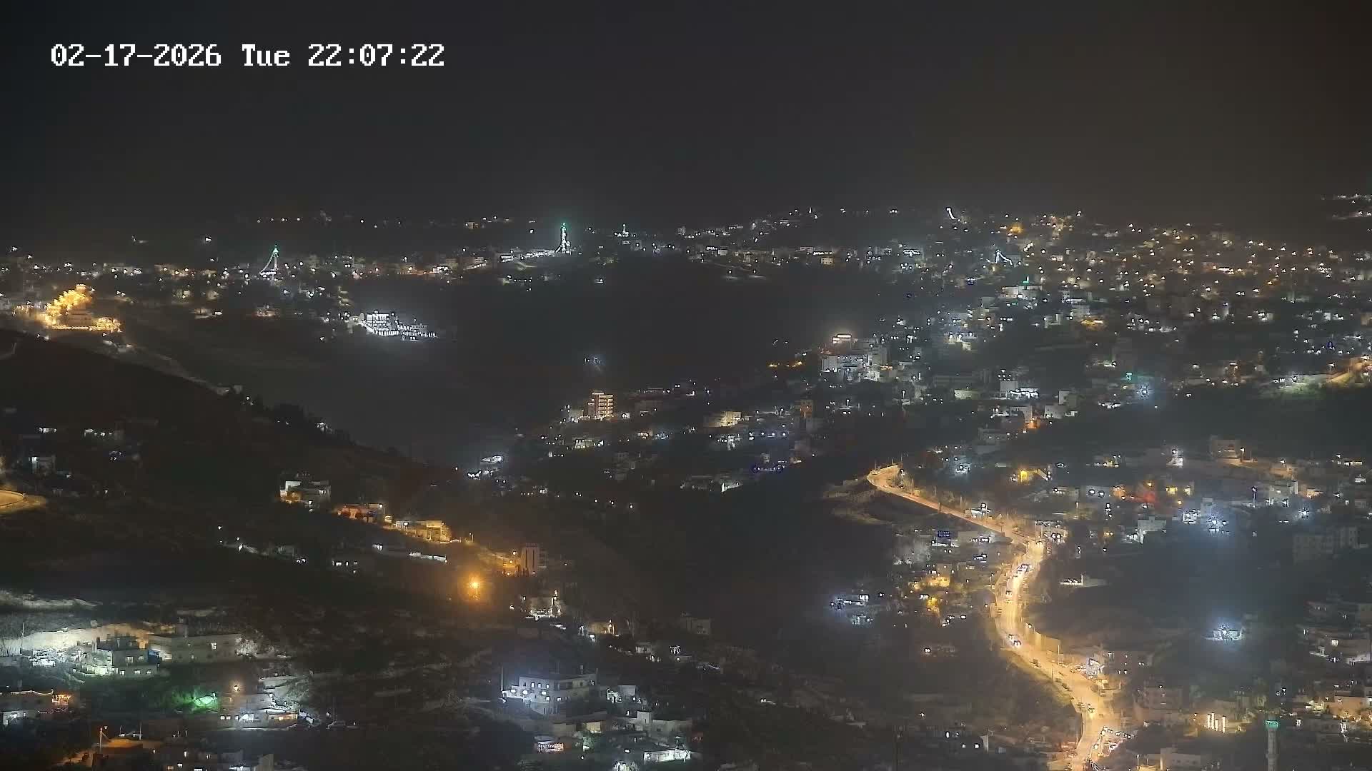 East Quds (Abu Dis/Jabel Mukaber/AlSawahira-AlGharbiyya/Sawahera al-Sharqiya/Jub al-Rum Towns View Towards Midbar Yehuda (Judean Desert) Live Cam - Jabal Batin Elhawa, East Quds, Palestine 